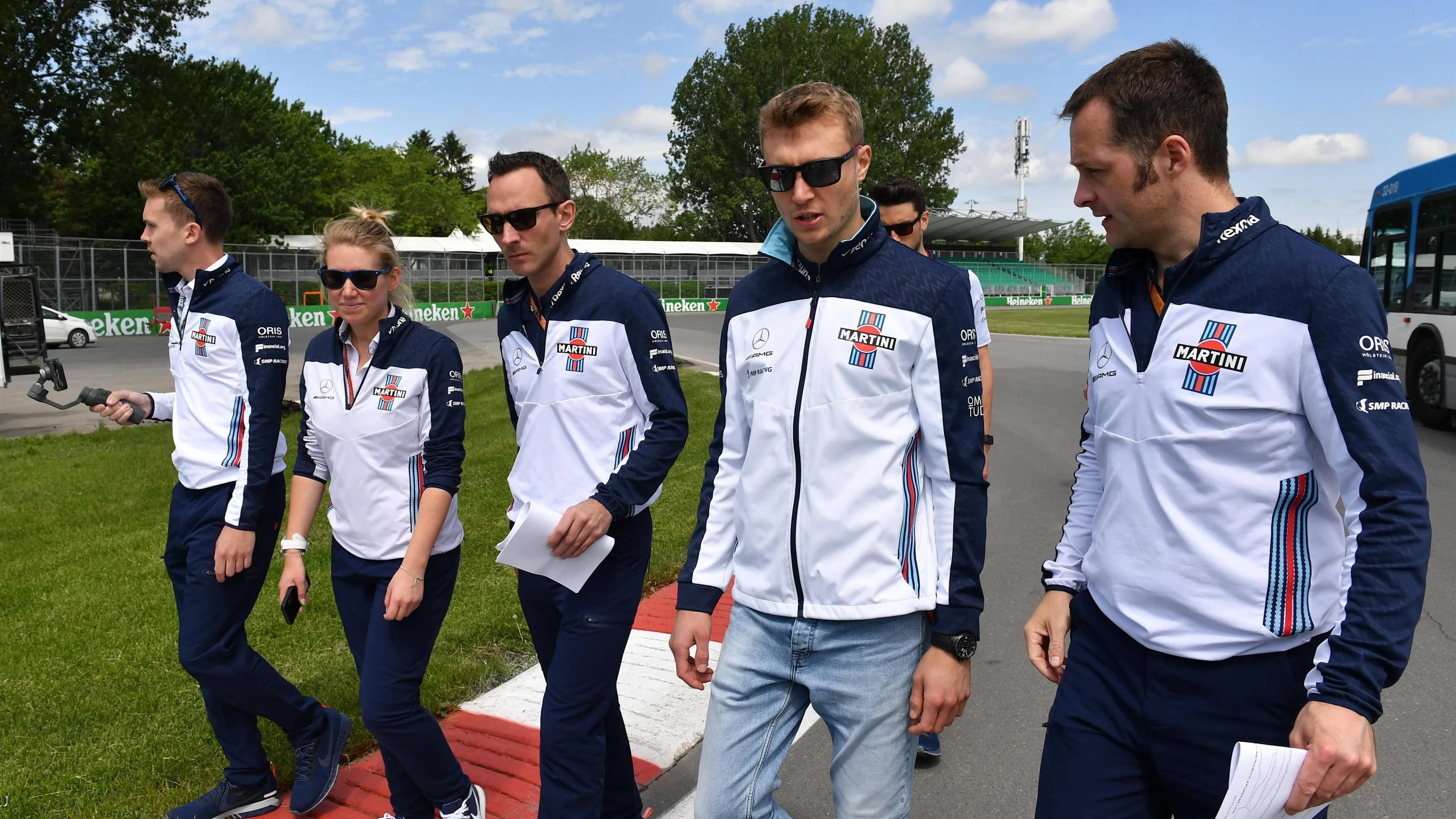 Sergey Sirotkin (RUS) Williams walks the track at Formula One World Championship, Rd7, Canadian