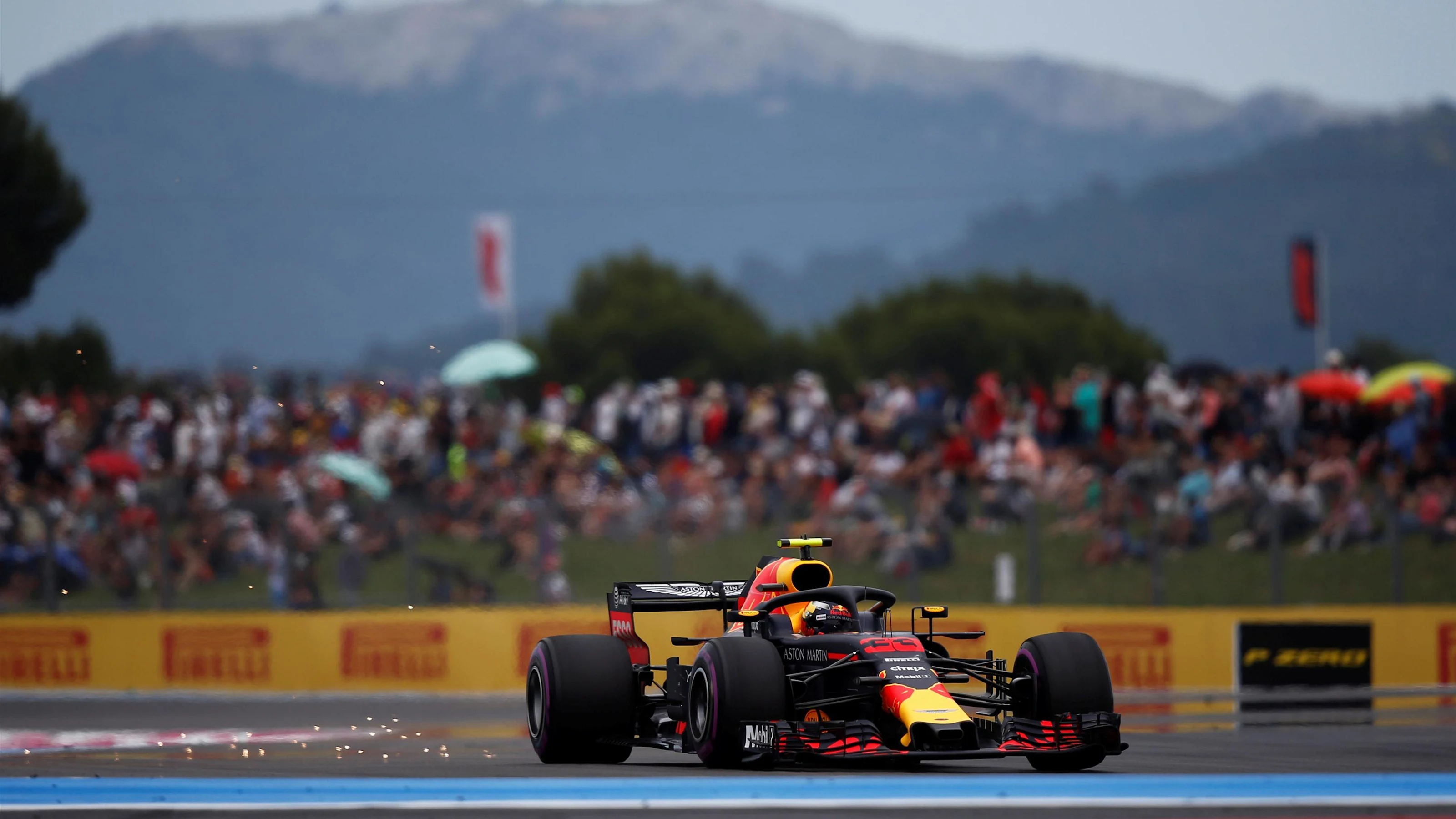 Max Verstappen (NED) Red Bull Racing RB14 at Formula One World Championship, Rd8, French Grand