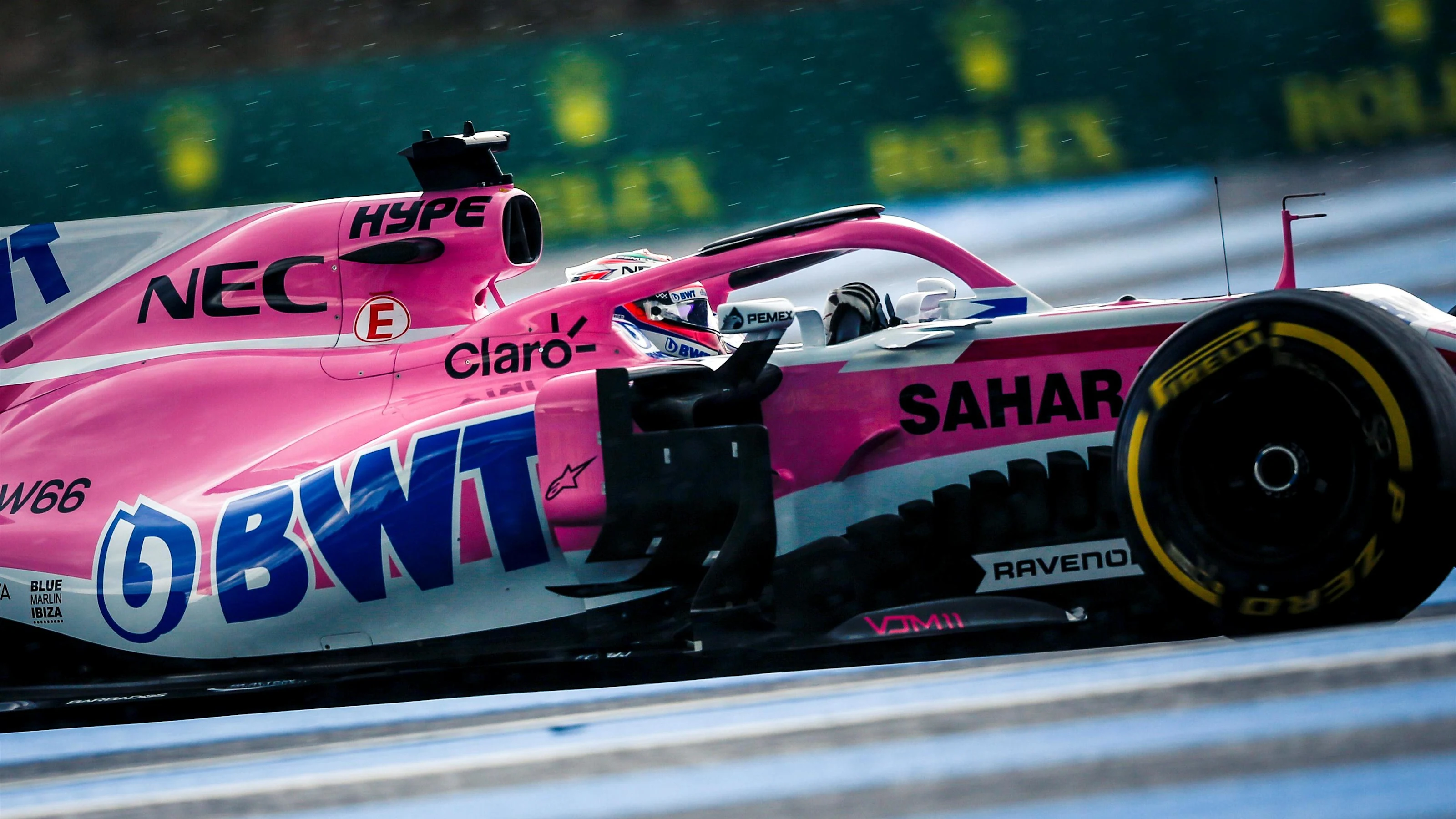 Sergio Perez (MEX) Force India VJM11 at Formula One World Championship, Rd8, French Grand Prix,