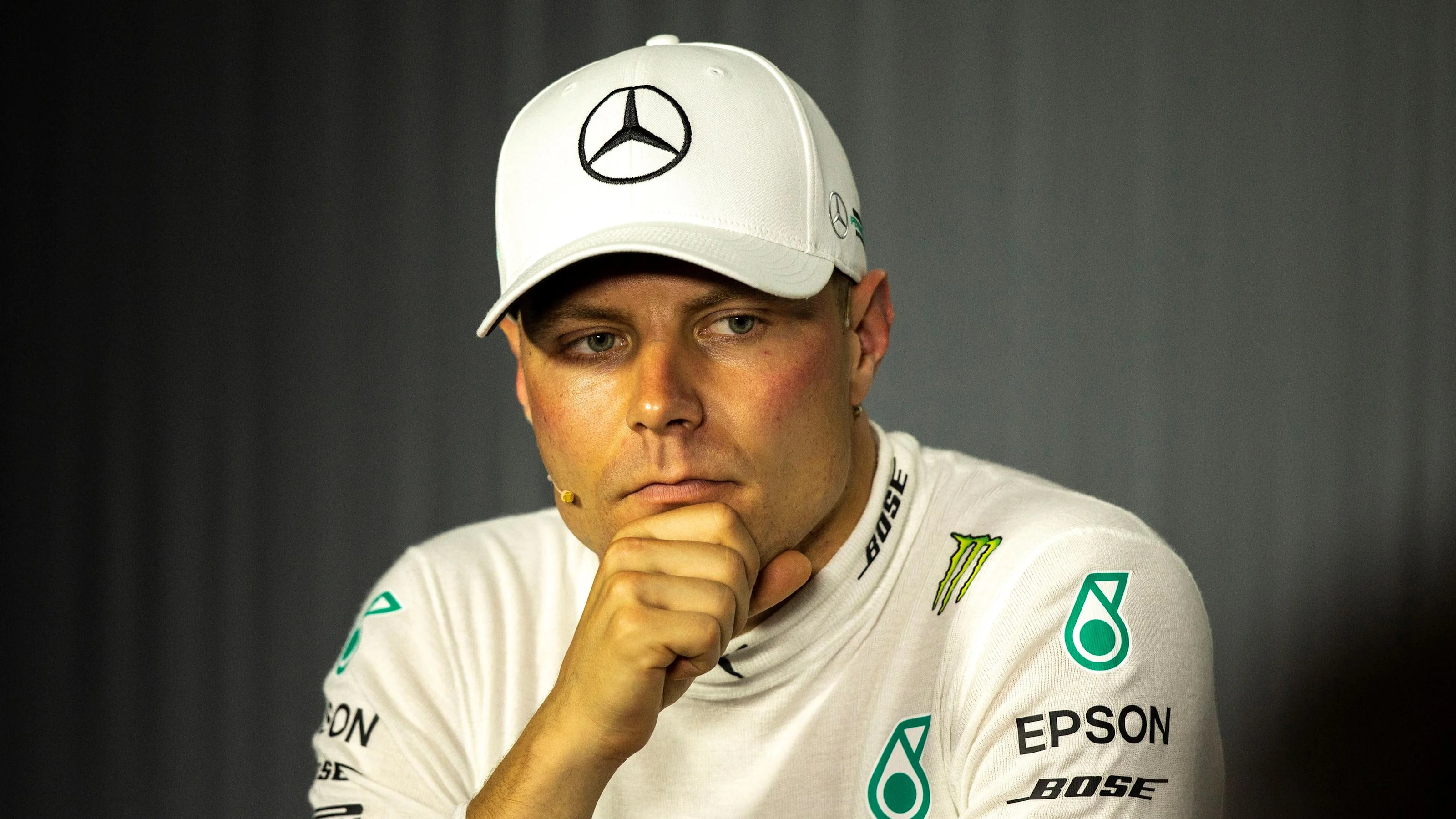 Valtteri Bottas (FIN) Mercedes-AMG F1 in the Press Conference at Formula One World Championship,