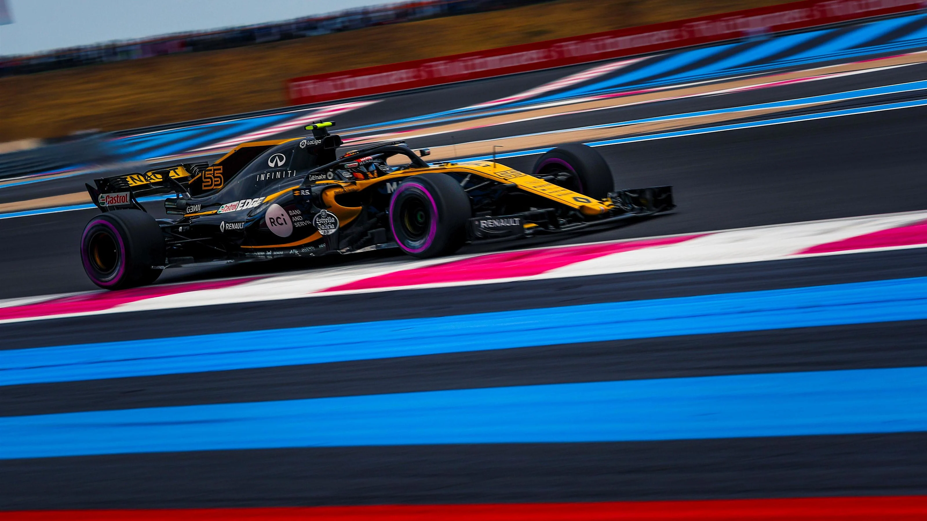 Carlos Sainz jr (ESP) Renault Sport F1 Team RS18 at Formula One World Championship, Rd8, French