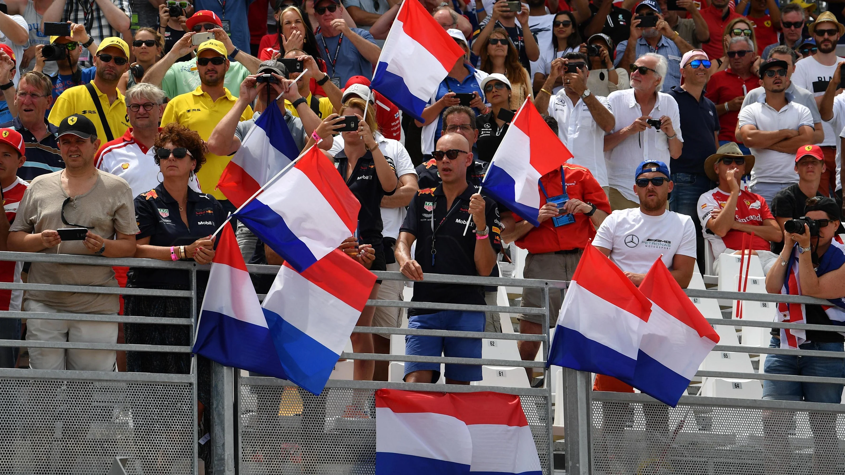 Max Verstappen (NED) Red Bull Racing fans and flags at Formula One World Championship, Rd8, French