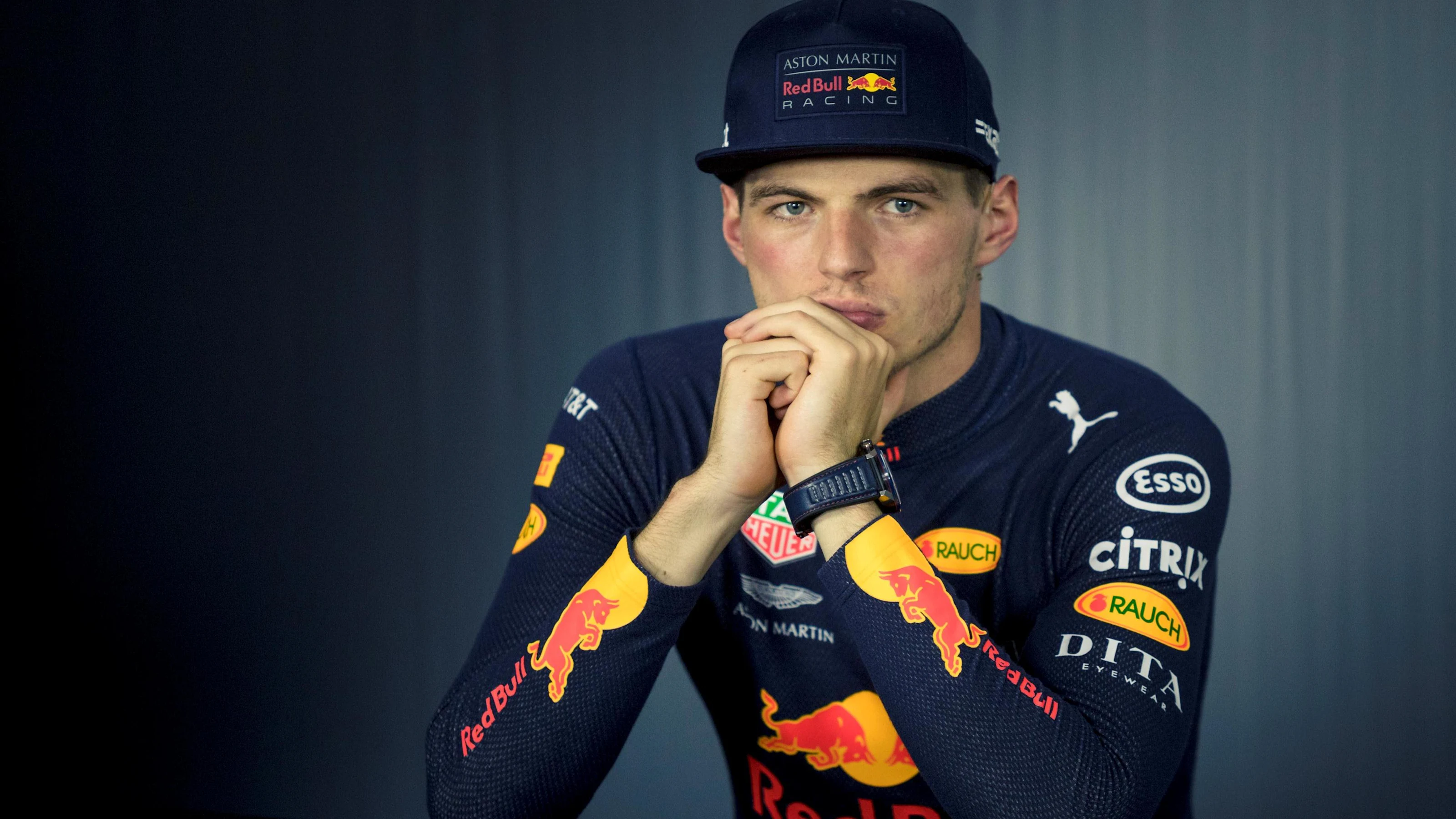 Max Verstappen (NED) Red Bull Racing in the Press Conference at Formula One World Championship,