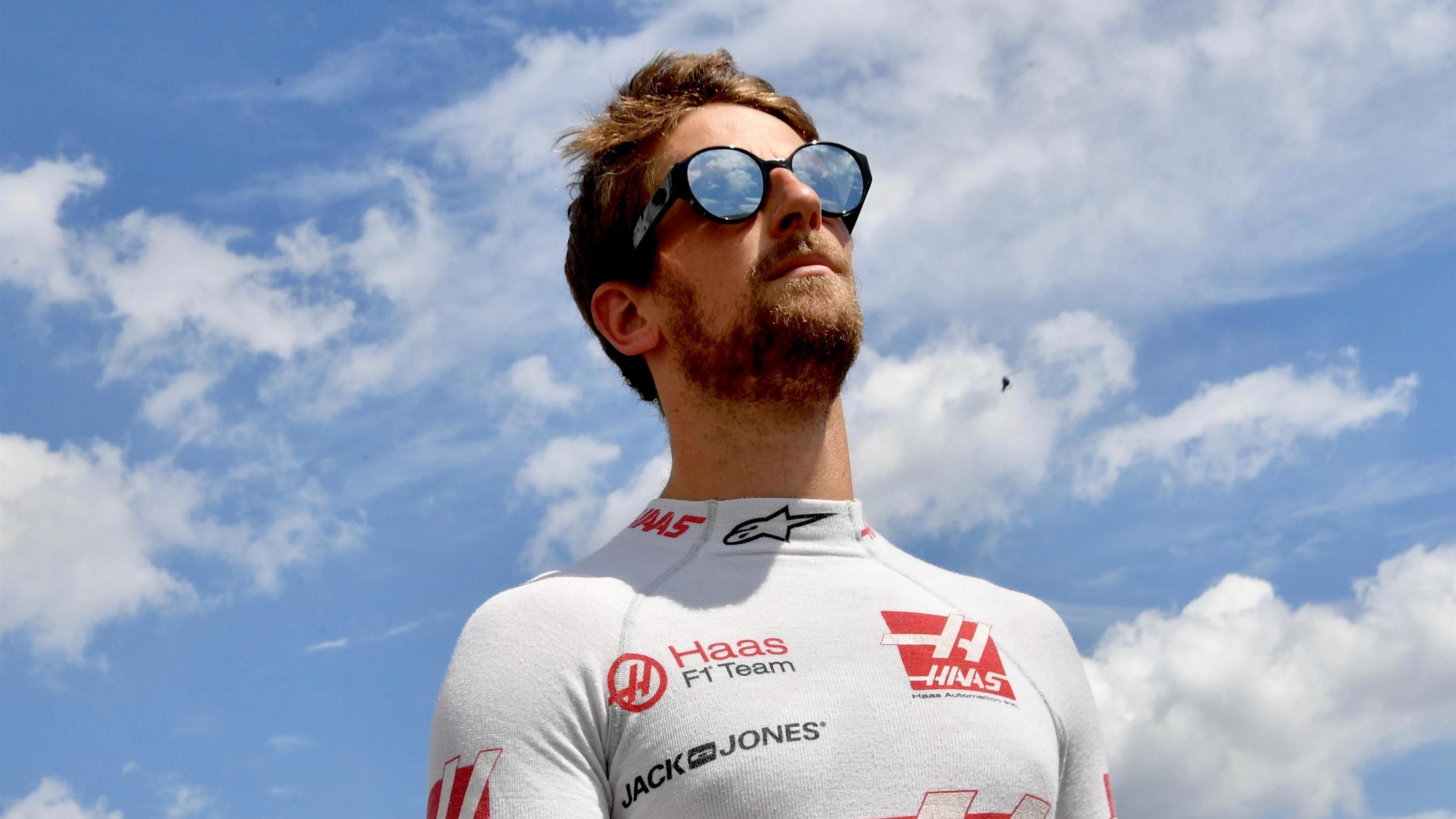Romain Grosjean (FRA) Haas F1 at Formula One World Championship, Rd8, French Grand Prix, Race, Paul