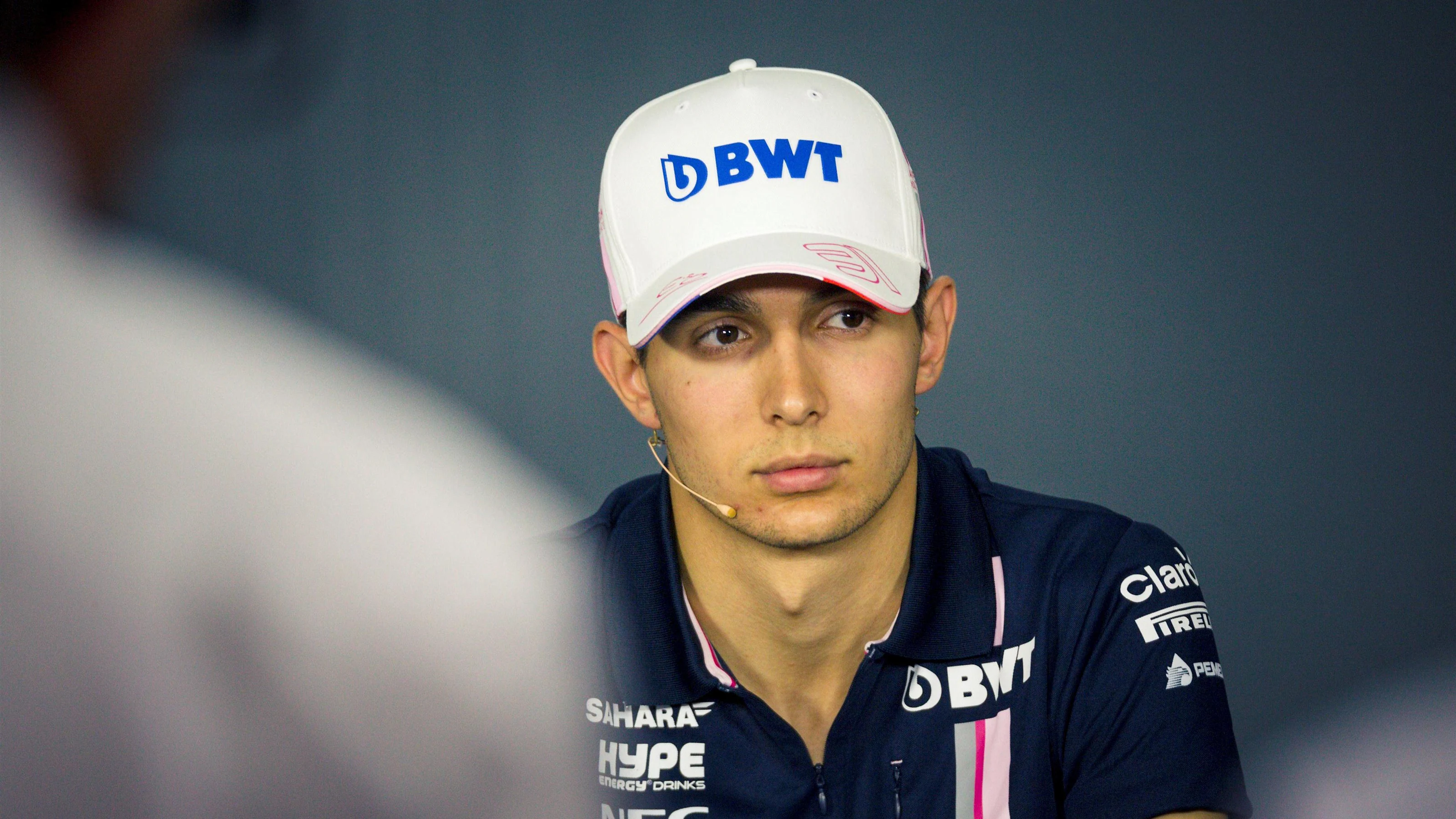Esteban Ocon (FRA) Force India F1 in the Press Conference at Formula One World Championship, Rd8,