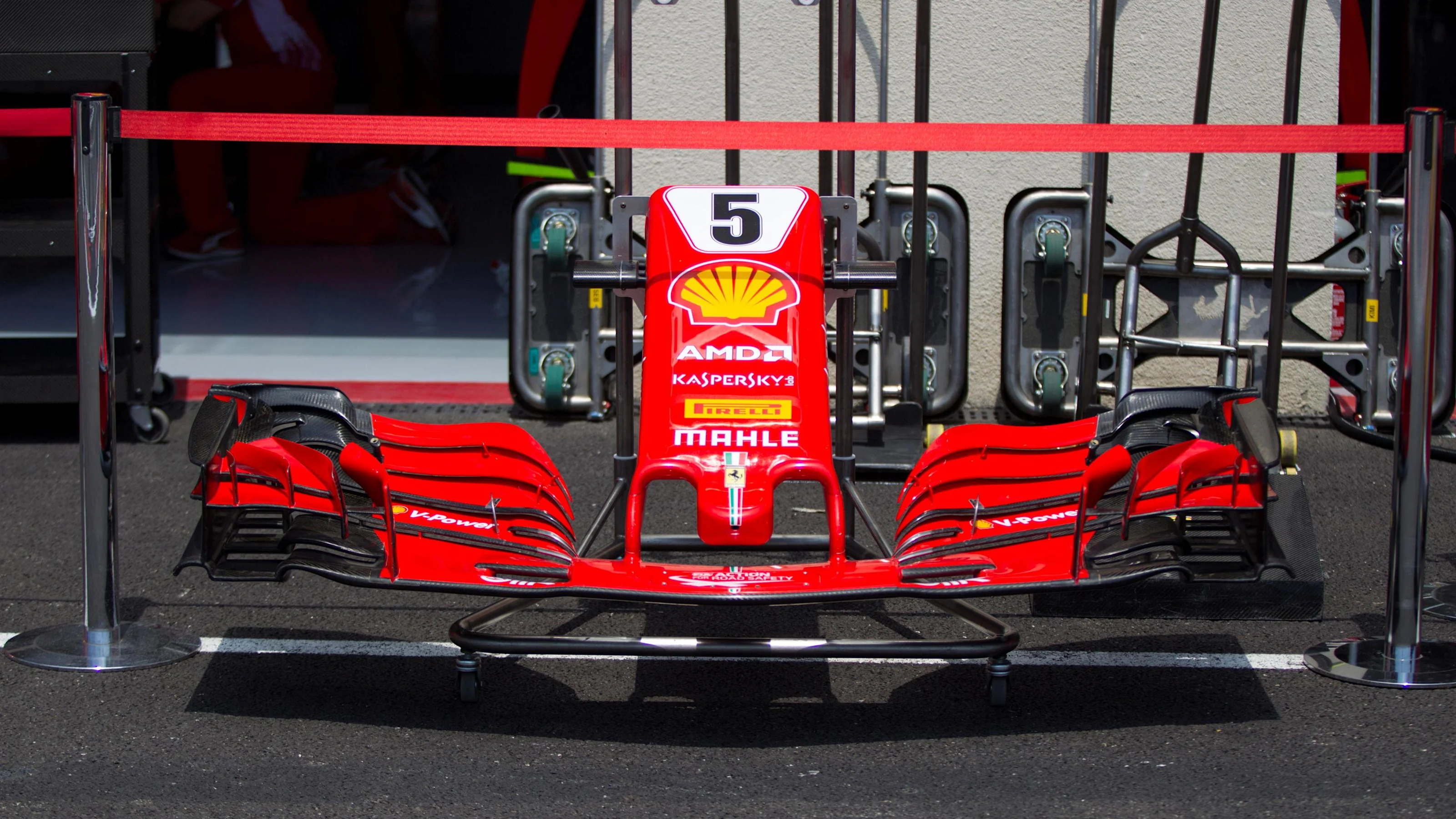 Ferrari SF-71H nose and front wing at Formula One World Championship, Rd8, French Grand Prix,