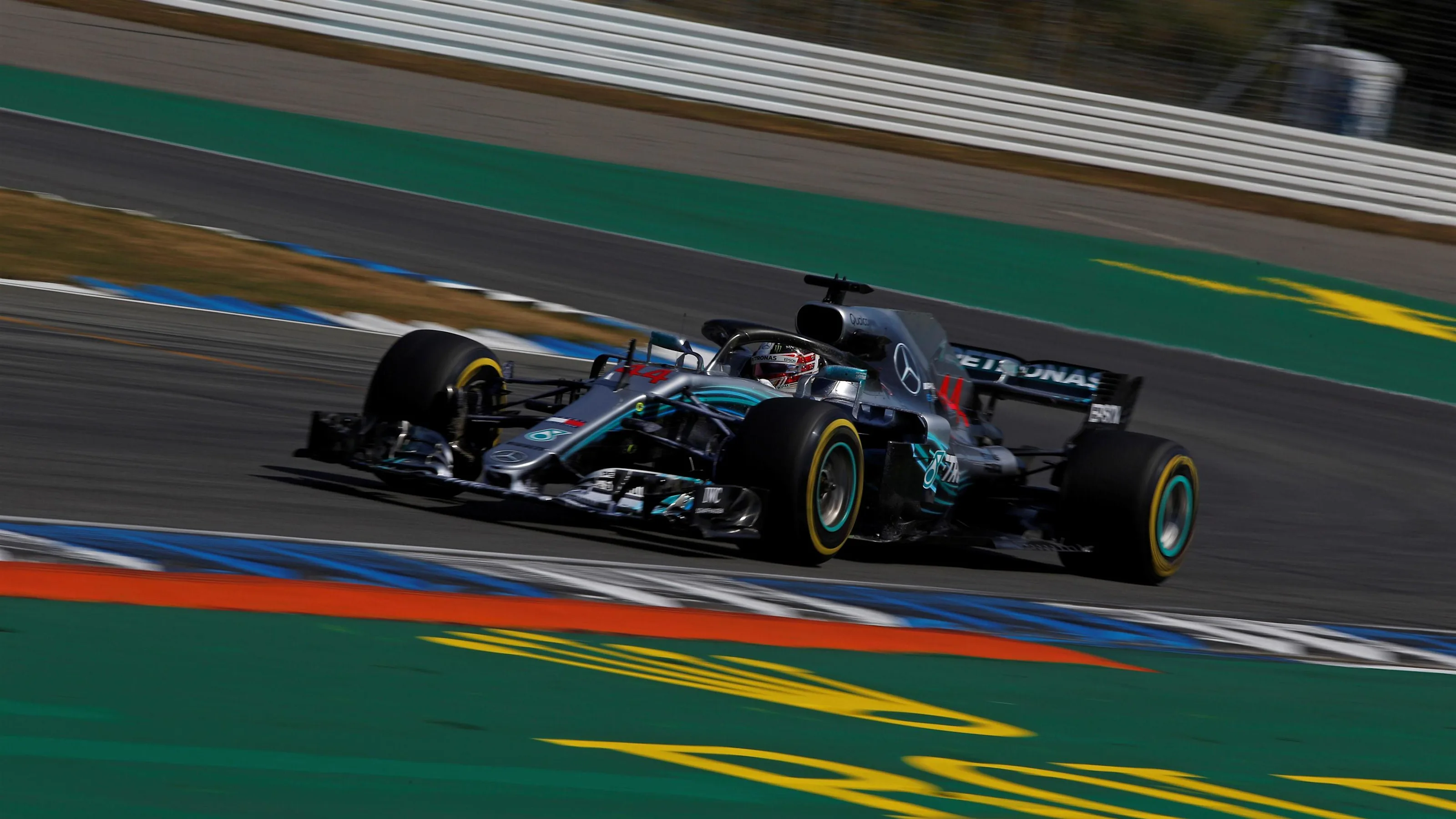 Lewis Hamilton (GBR) Mercedes-AMG F1 W09 EQ Power+ at Formula One World Championship, Rd11, German