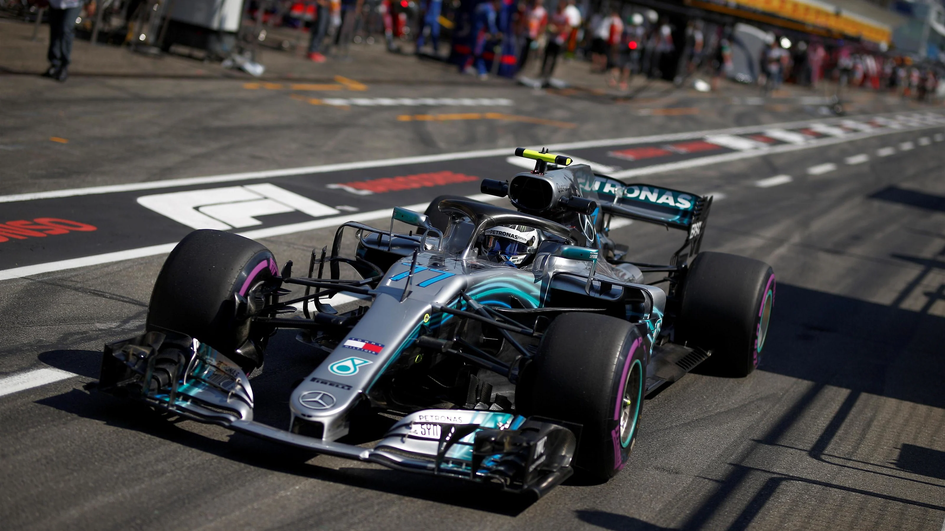 Valtteri Bottas (FIN) Mercedes-AMG F1 W09 EQ Power+ at Formula One World Championship, Rd11, German