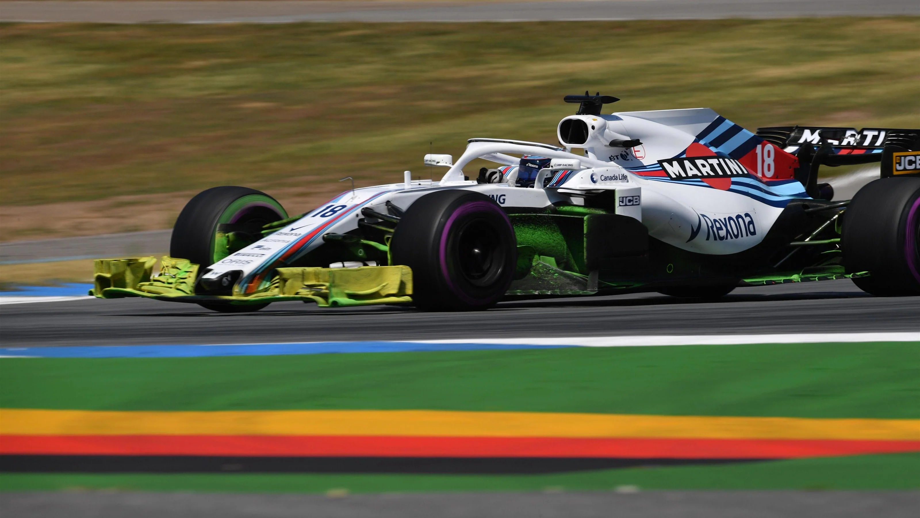 Lance Stroll (CDN) Williams FW41 at Formula One World Championship, Rd11, German Grand Prix,