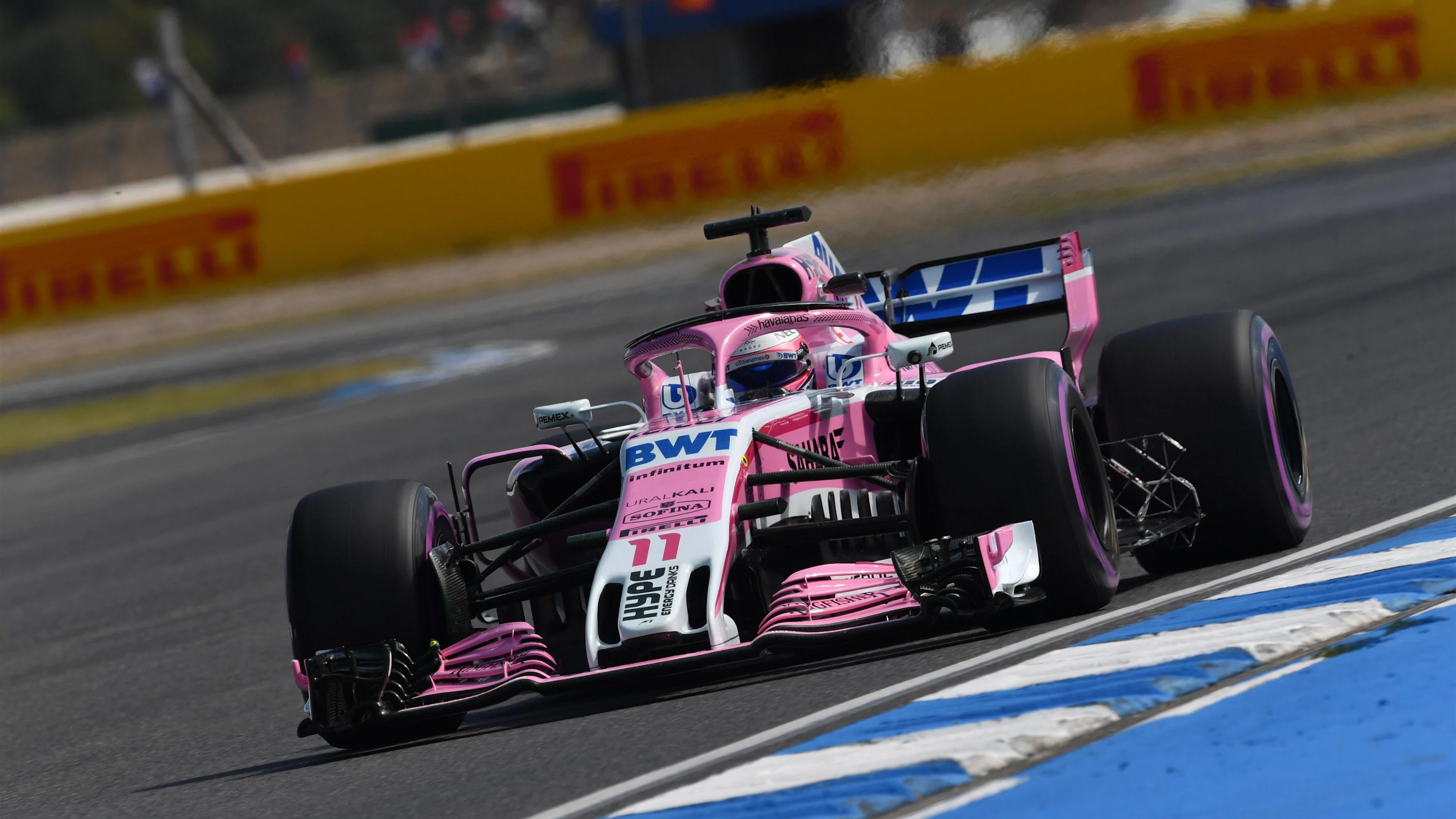 Sergio Perez (MEX) Force India VJM11 at Formula One World Championship, Rd11, German Grand Prix,