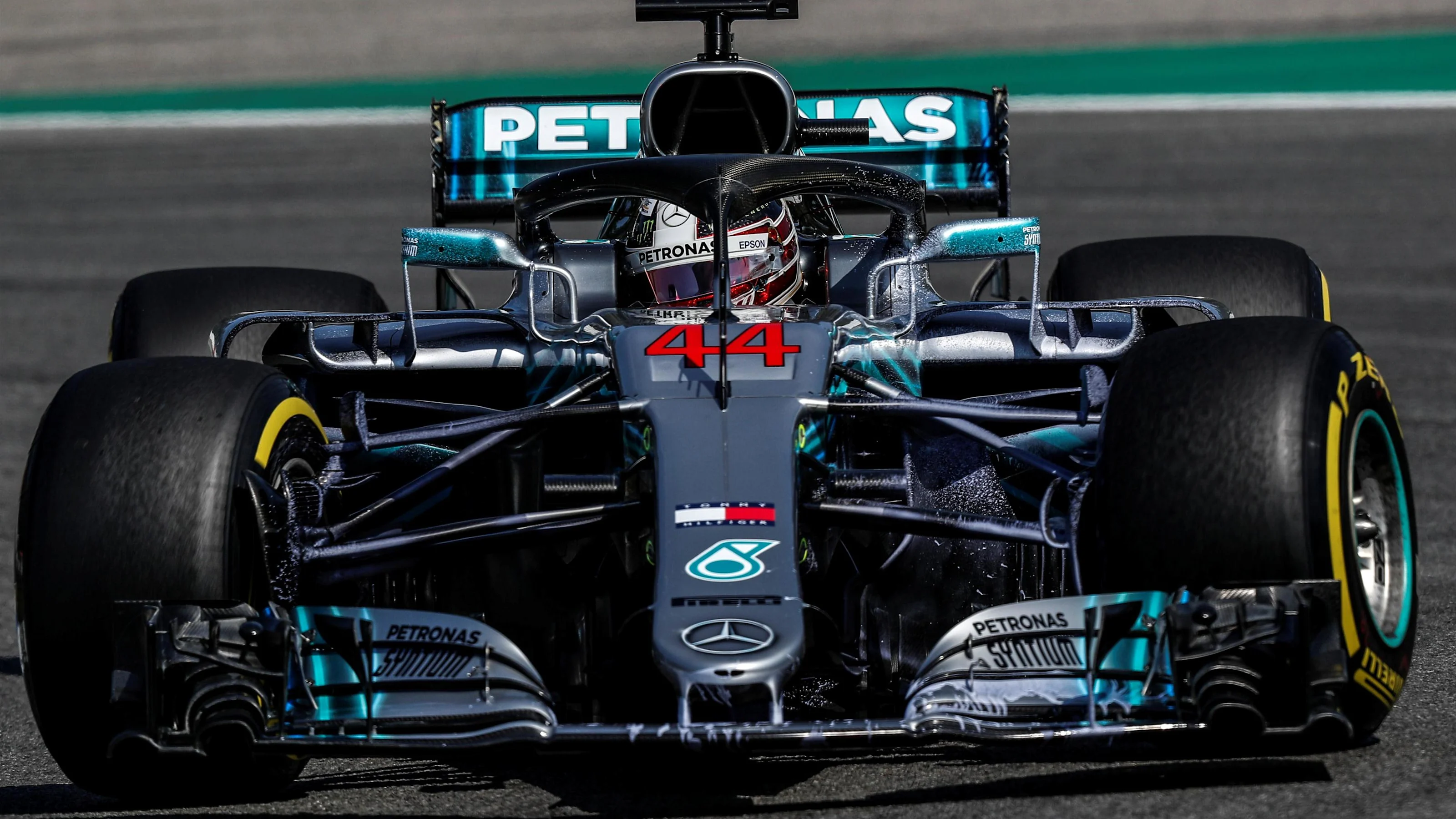 Lewis Hamilton (GBR) Mercedes-AMG F1 W09 EQ Power+ at Formula One World Championship, Rd11, German