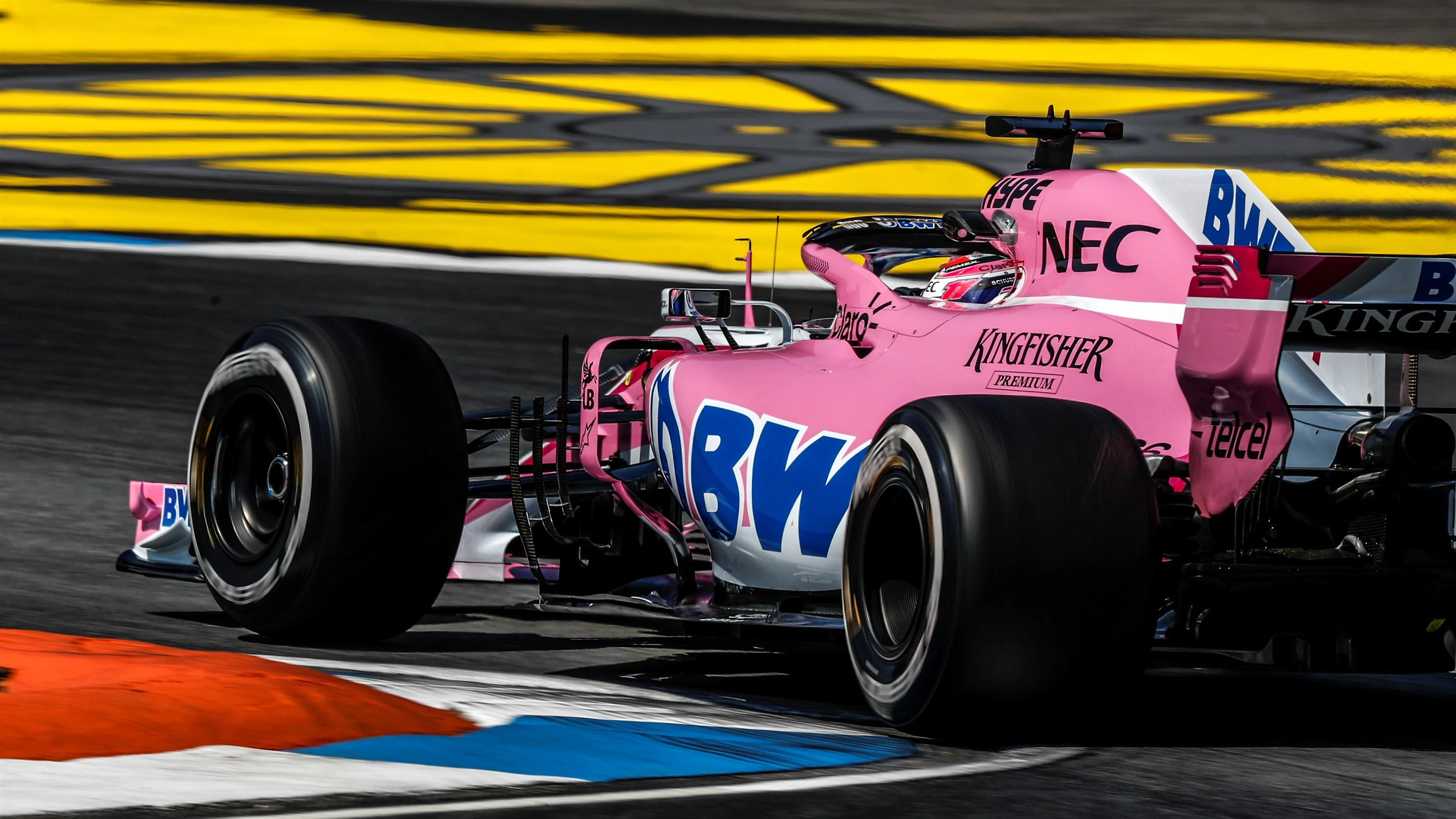 Sergio Perez (MEX) Force India VJM11 at Formula One World Championship, Rd11, German Grand Prix,
