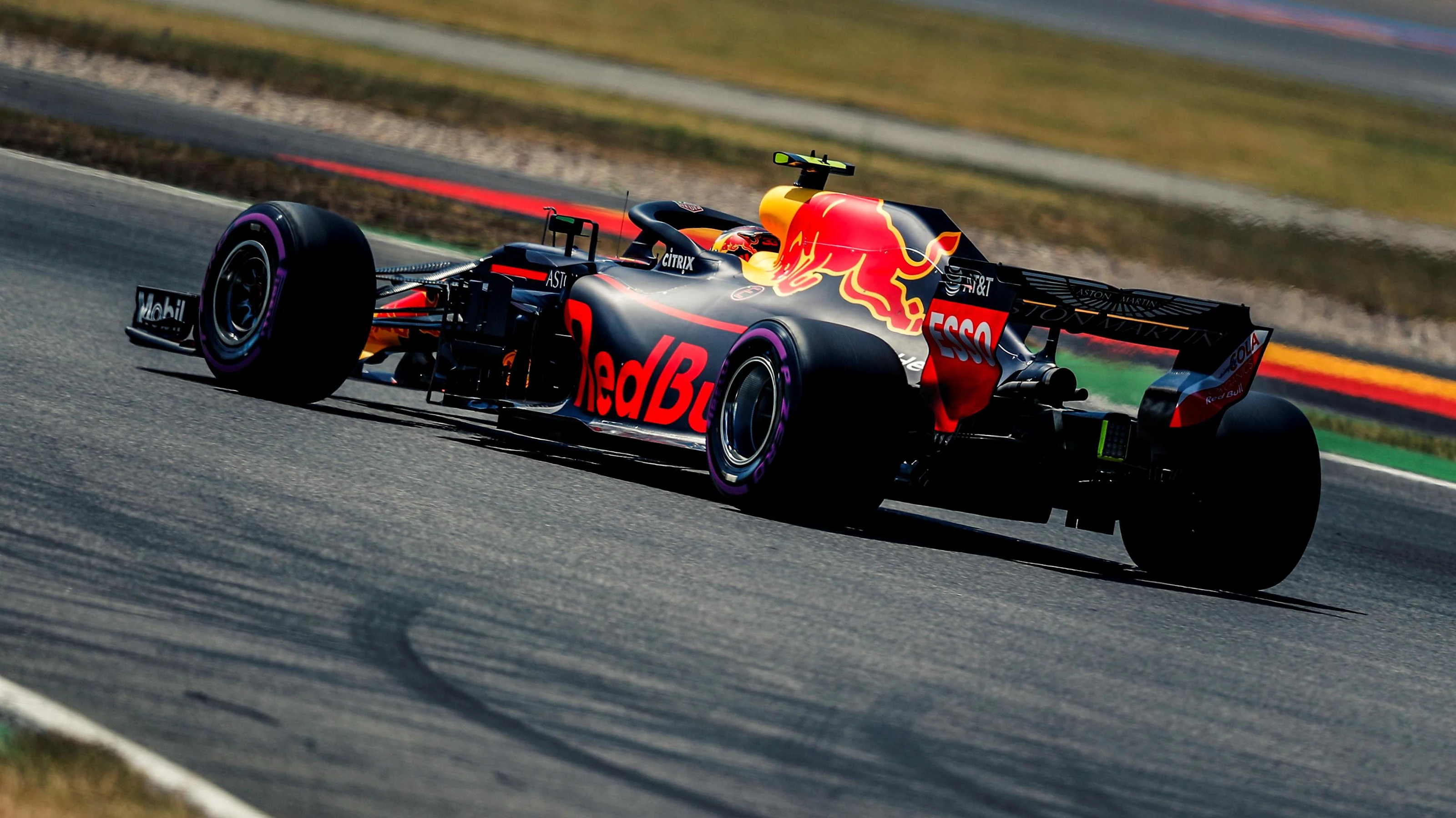 Max Verstappen (NED) Red Bull Racing RB14 at Formula One World Championship, Rd11, German Grand