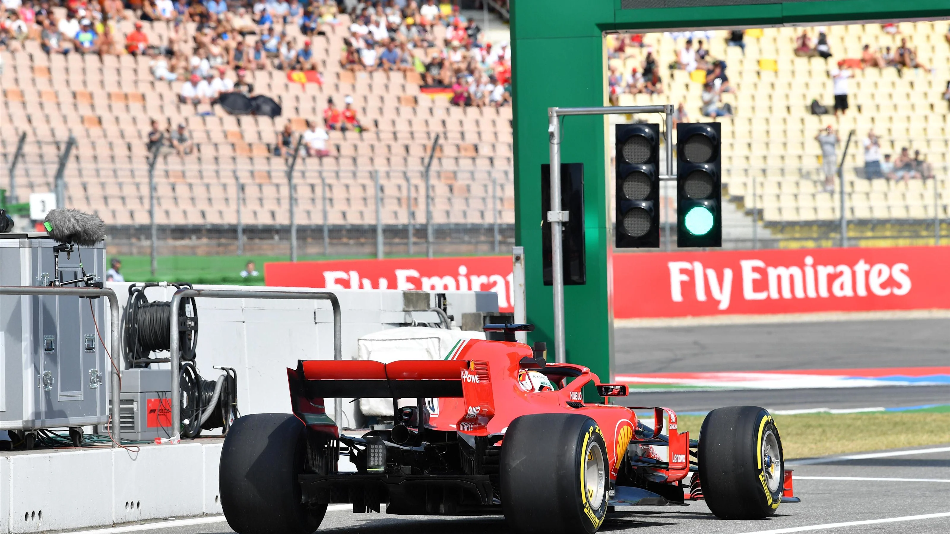 Sebastian Vettel (GER) Ferrari SF-71H at Formula One World Championship, Rd11, German Grand Prix,