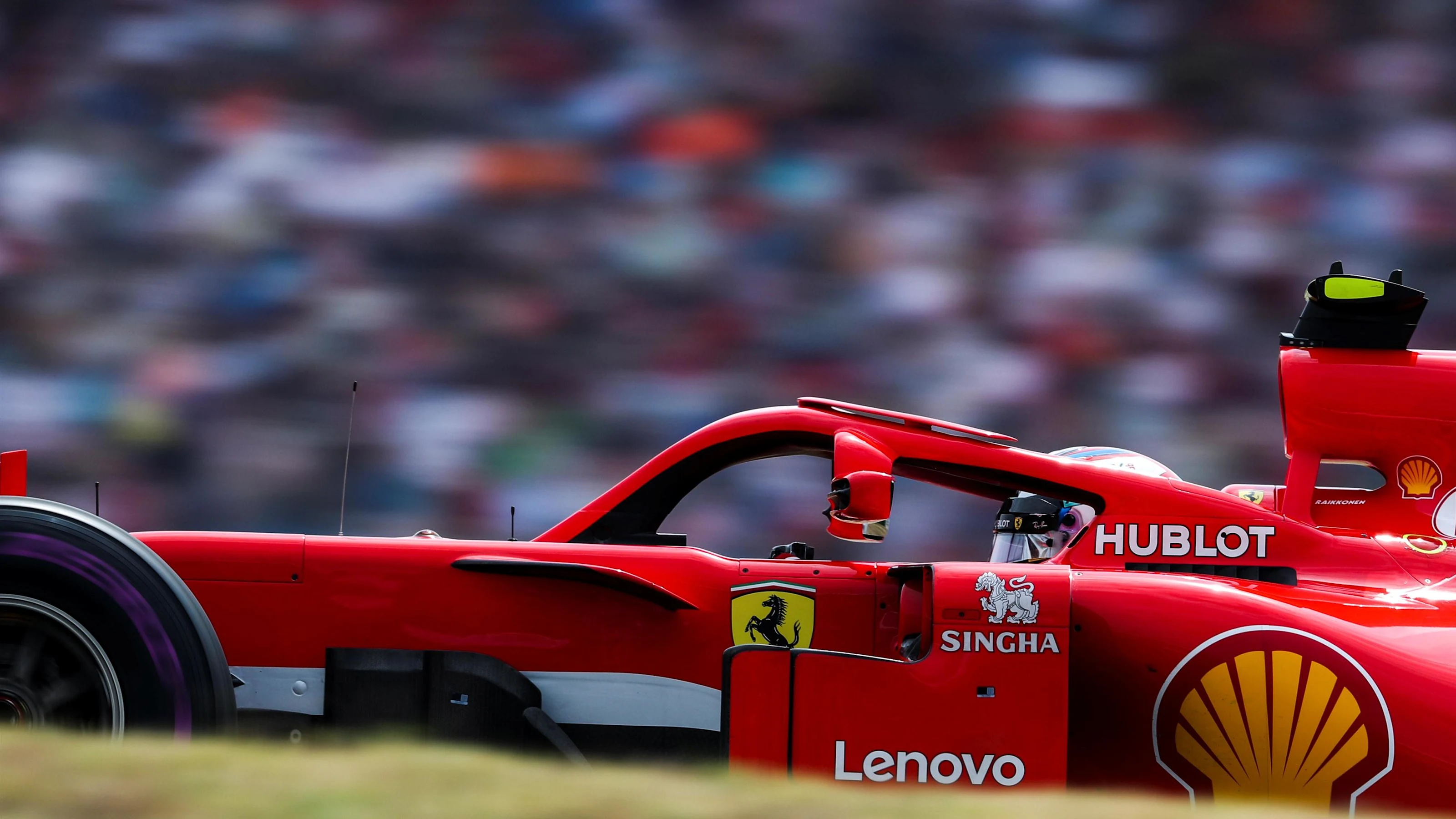 Kimi Raikkonen (FIN) Ferrari SF-71H at Formula One World Championship, Rd11, German Grand Prix,