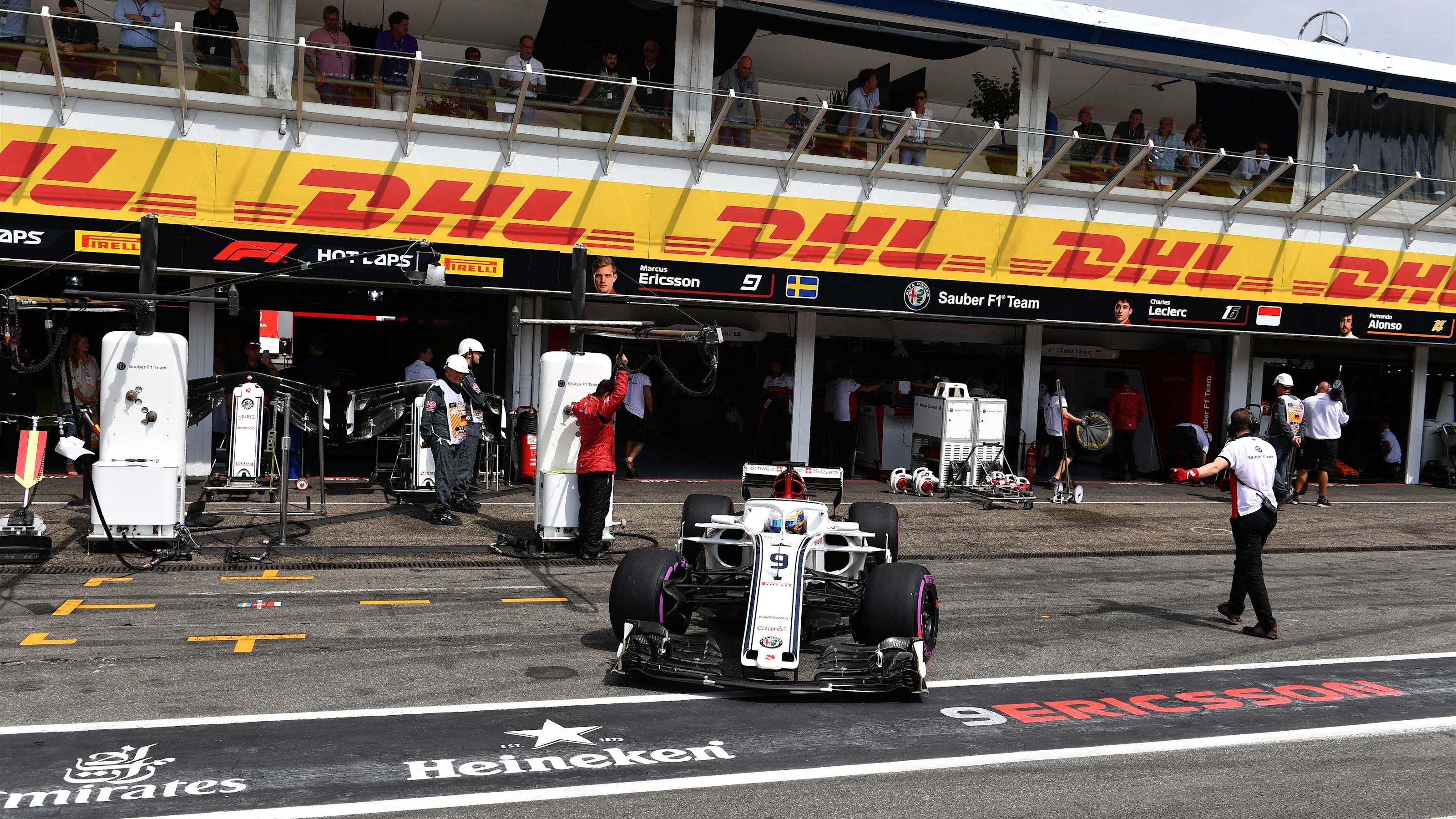 Marcus Ericsson (SWE) Alfa Romeo Sauber C37 at Formula One World Championship, Rd11, German Grand