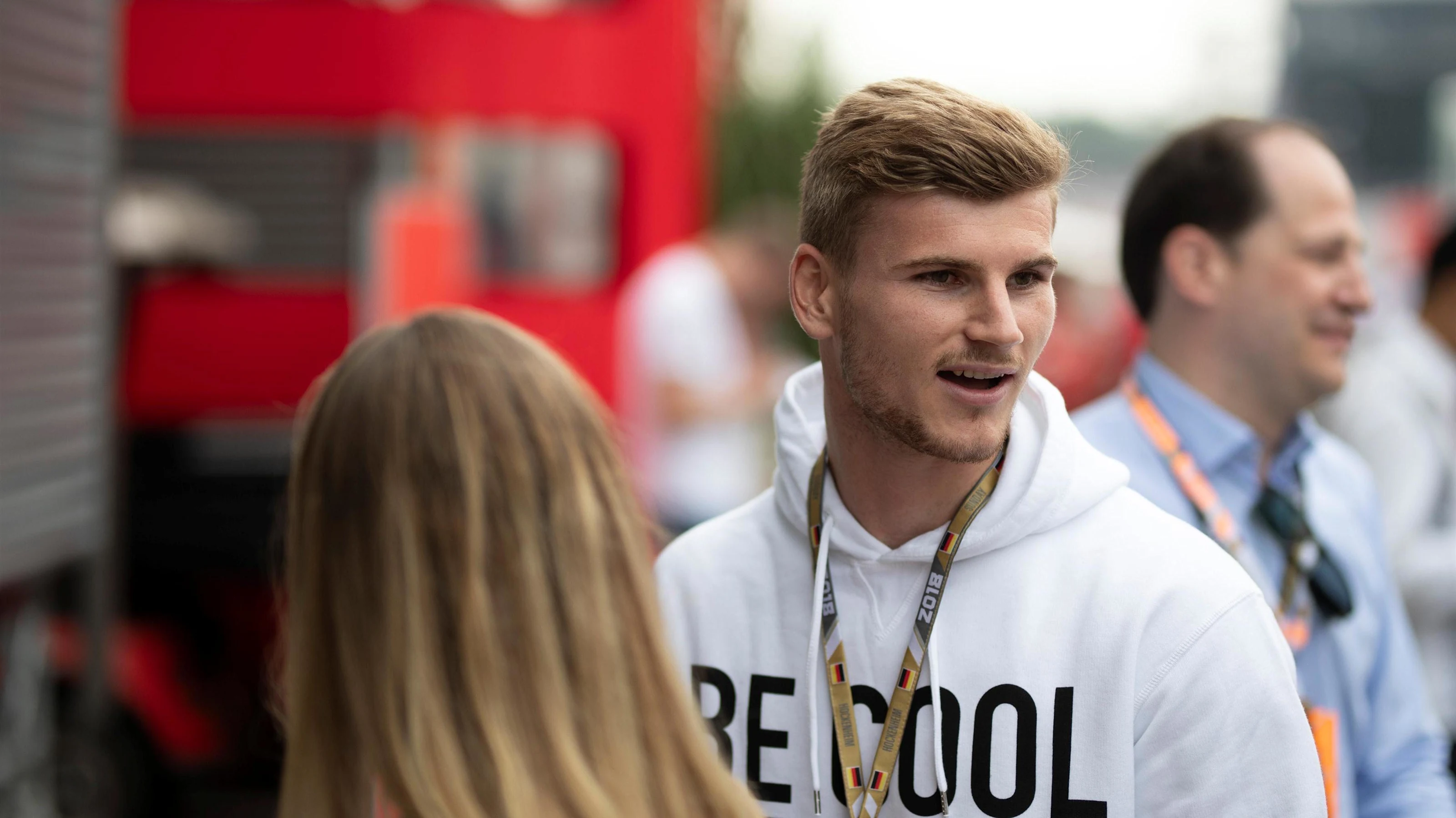 Timo Werner (GER) Footballer at Formula One World Championship, Rd11, German Grand Prix, Race,