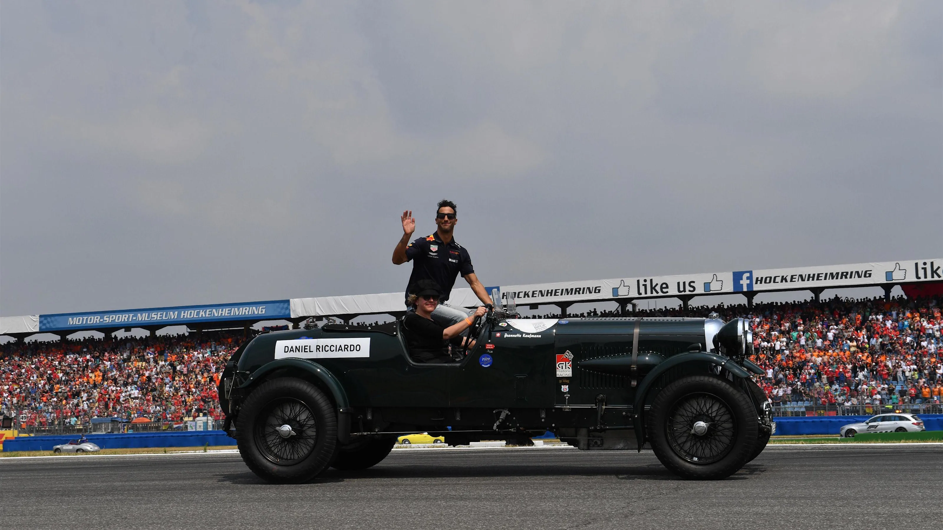 Daniel Ricciardo (AUS) Red Bull Racing on the drivers parade at Formula One World Championship,