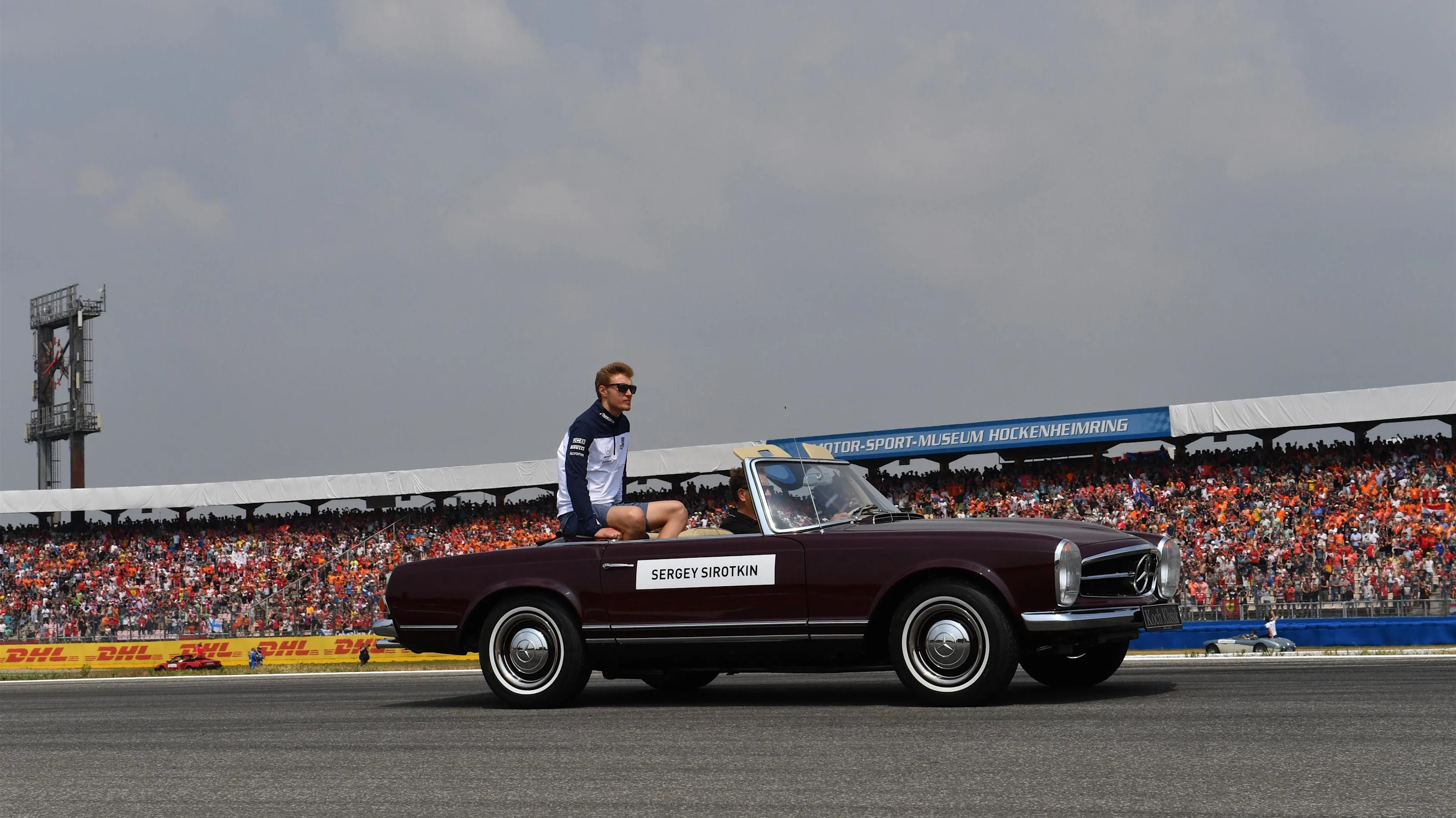 Sergey Sirotkin (RUS) Williams on the drivers parade at Formula One World Championship, Rd11,