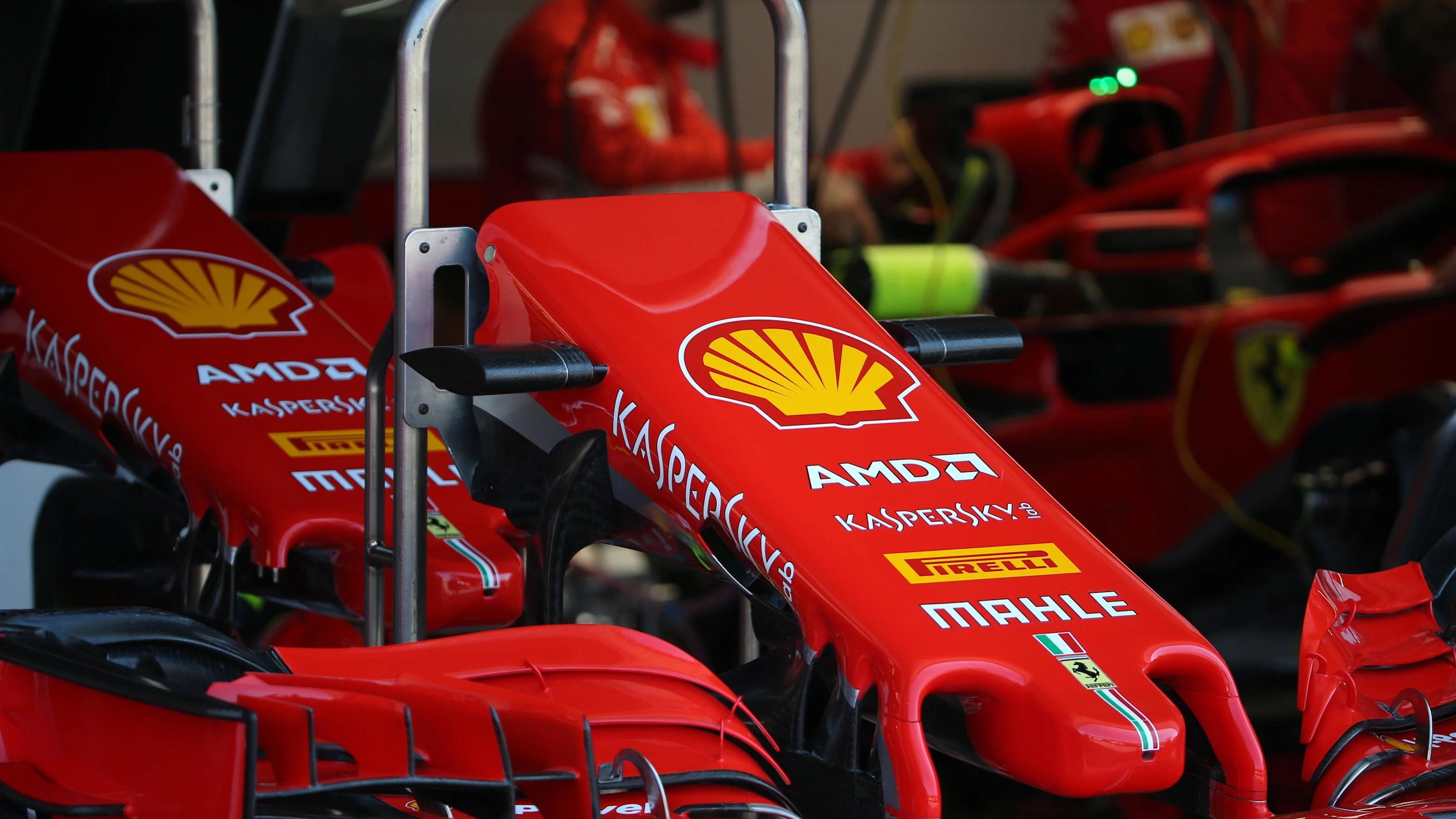Ferrari SF-71H nose and front wing at Formula One World Championship, Rd11, German Grand Prix,