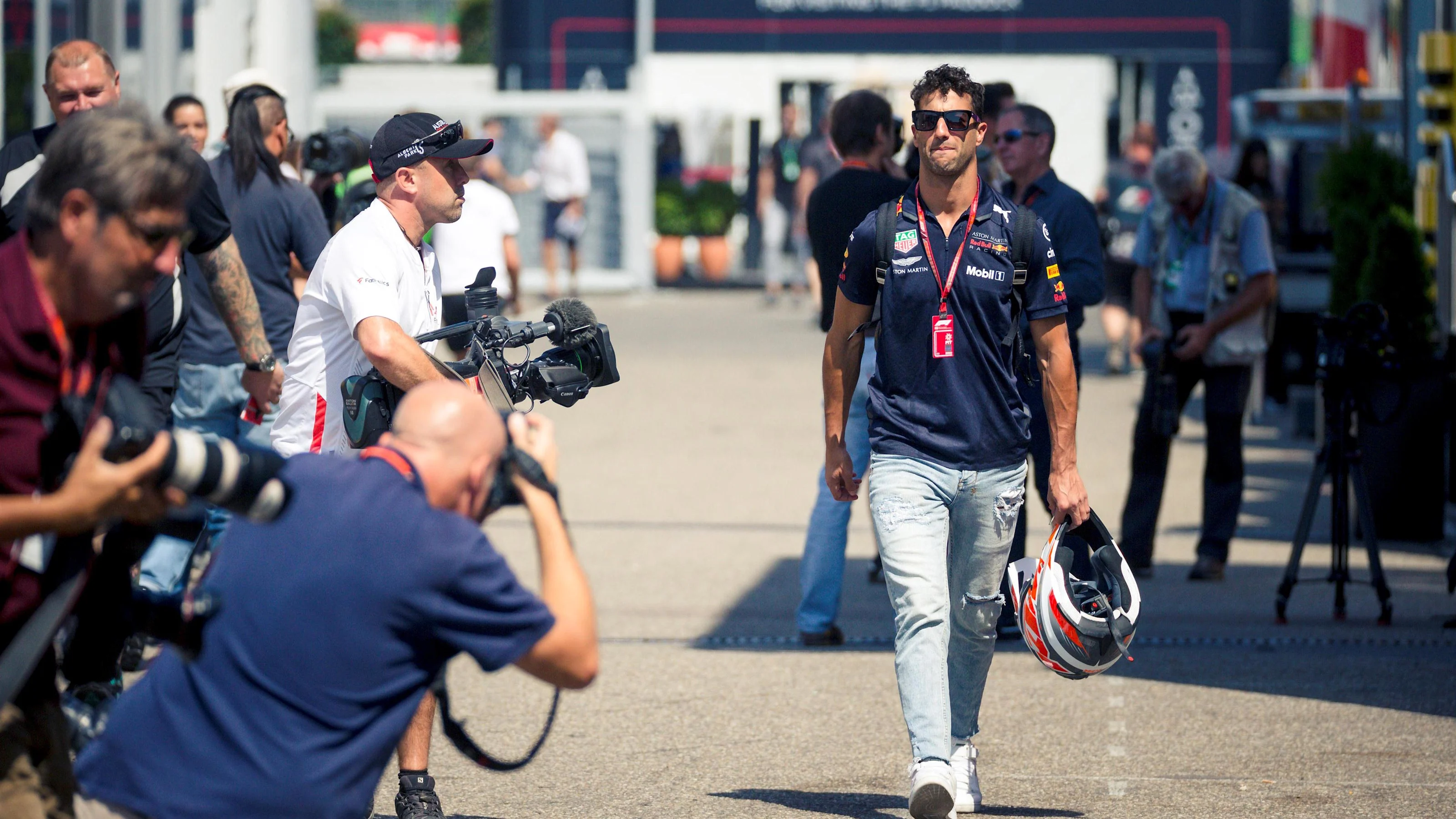 Daniel Ricciardo (AUS) Red Bull Racing at Formula One World Championship, Rd11, German Grand Prix,