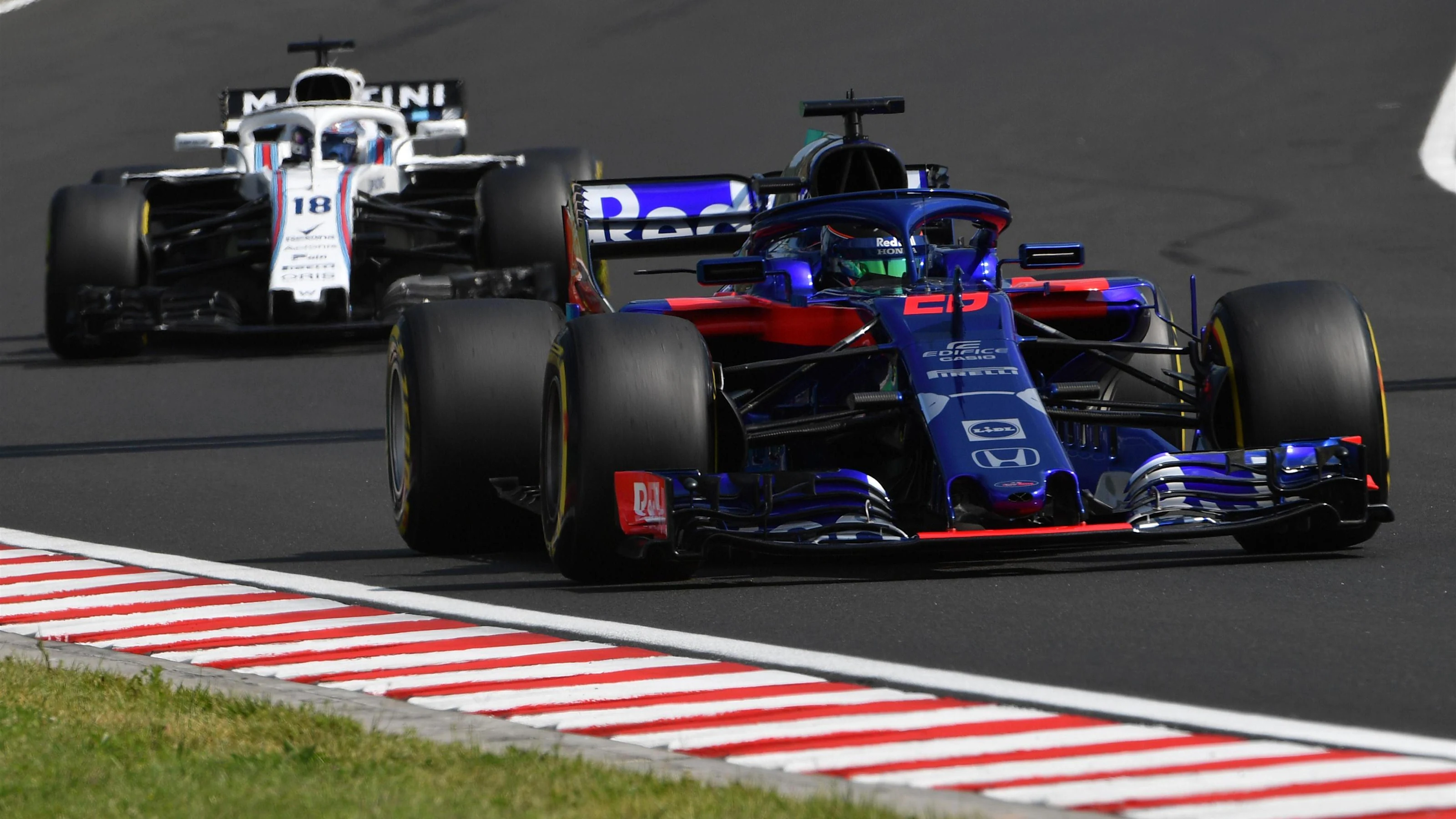 Brendon Hartley (NZL) Scuderia Toro Rosso STR13 at Formula One World Championship, Rd12, Hungarian