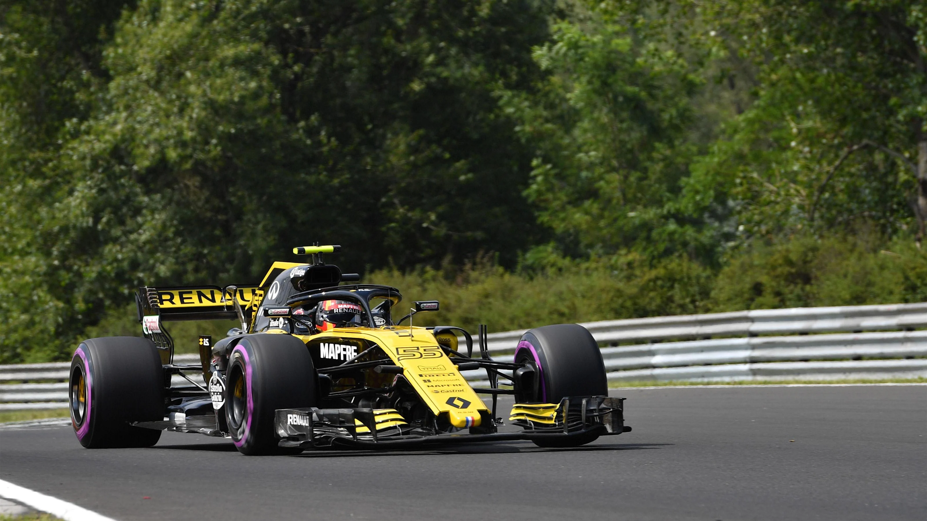 Carlos Sainz jr (ESP) Renault Sport F1 Team RS18 at Formula One World Championship, Rd12, Hungarian