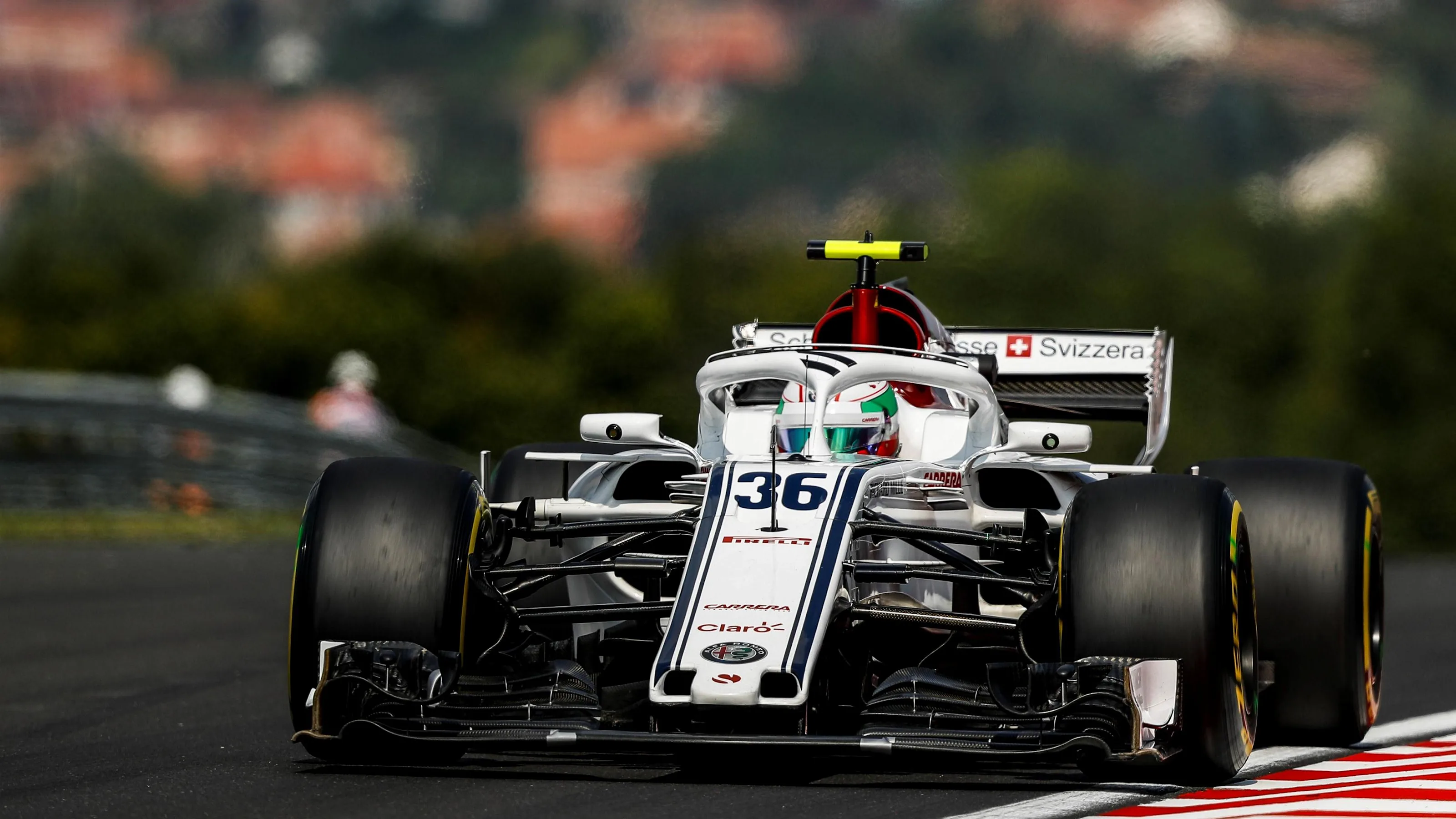 Antonio Giovinazzi (ITA) Alfa Romeo Sauber C37 at Formula One World Championship, Rd12, Hungarian