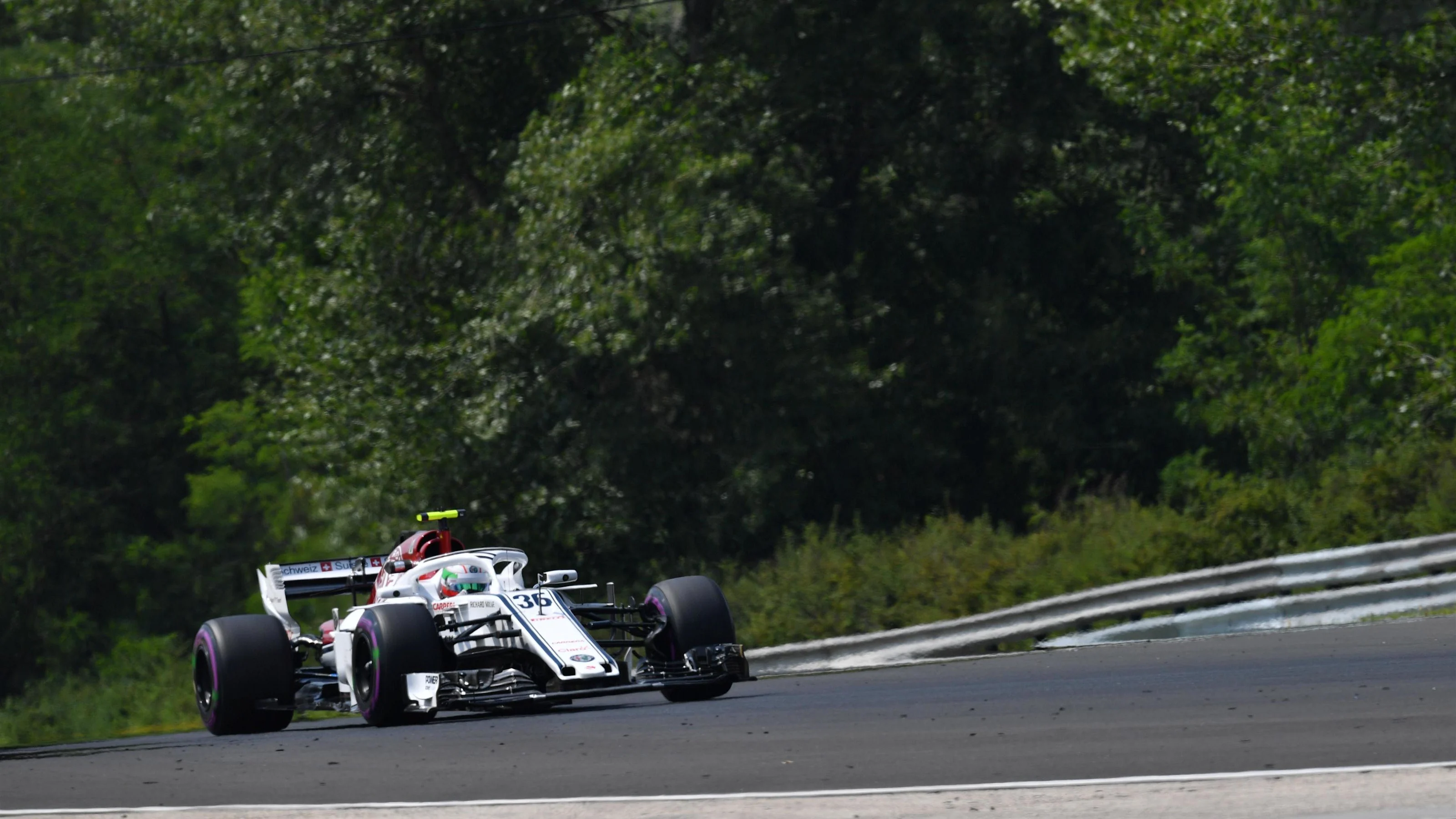 Antonio Giovinazzi (ITA) Alfa Romeo Sauber C37 at Formula One World Championship, Rd12, Hungarian
