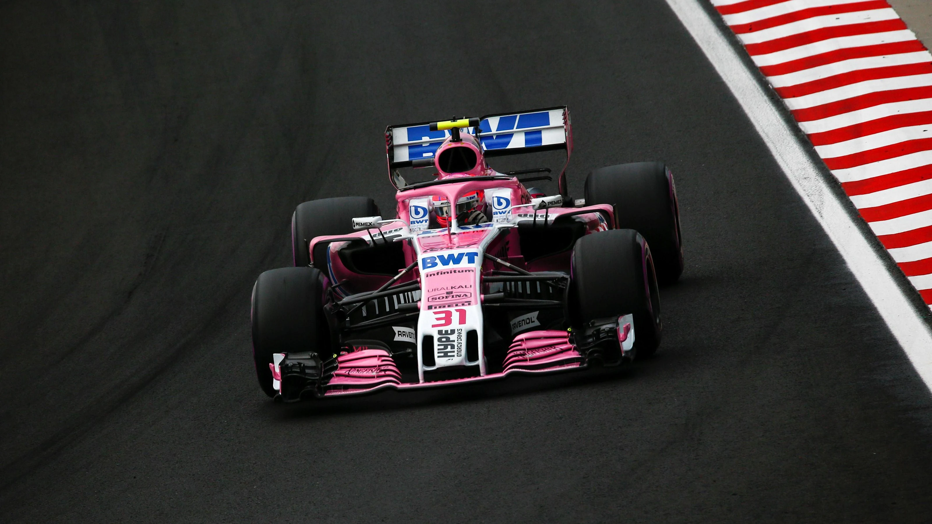 Esteban Ocon (FRA) Force India VJM11 at Formula One World Championship, Rd12, Hungarian Grand Prix,
