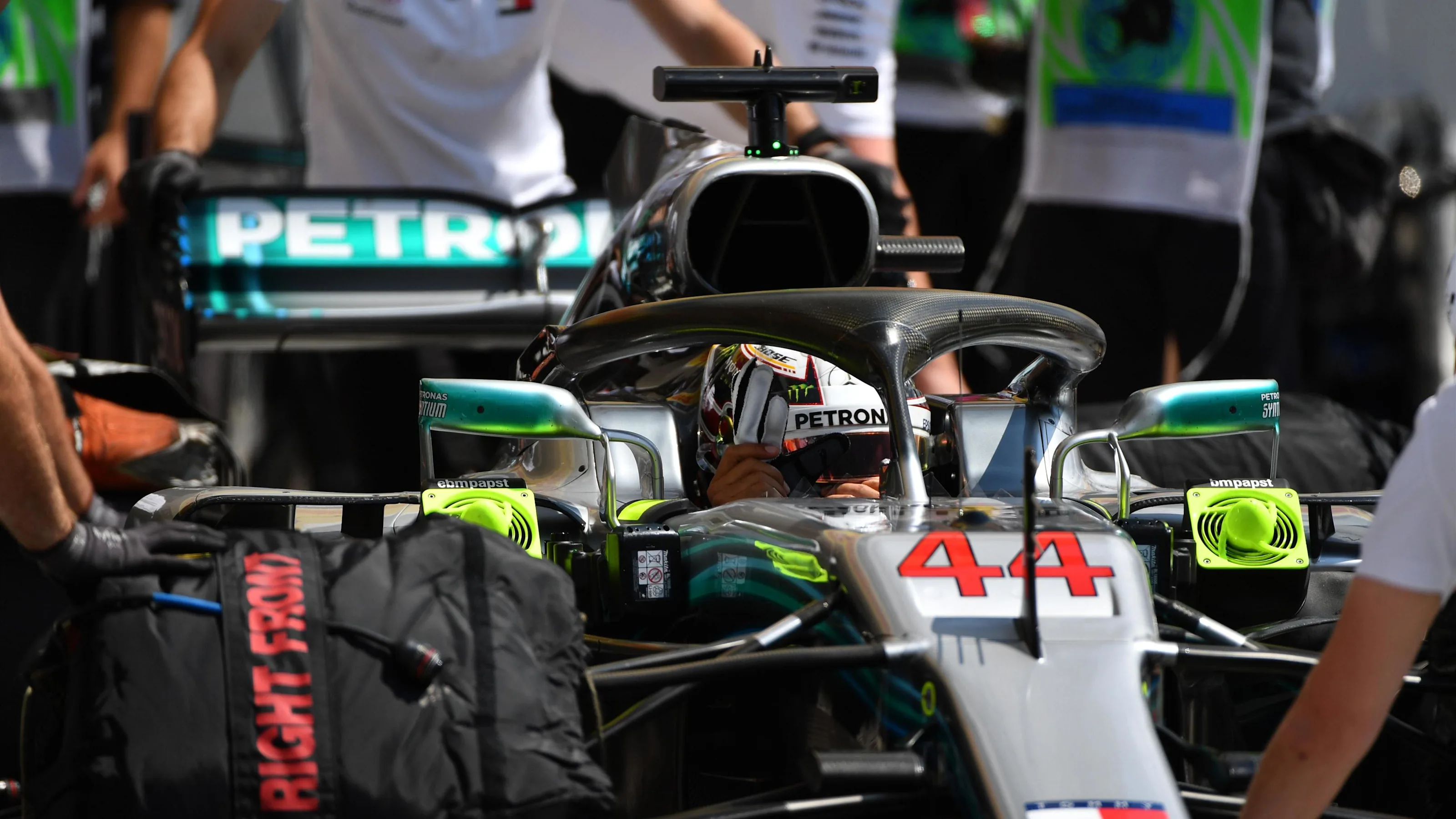 Lewis Hamilton (GBR) Mercedes-AMG F1 W09 EQ Power+ at Formula One World Championship, Rd12,