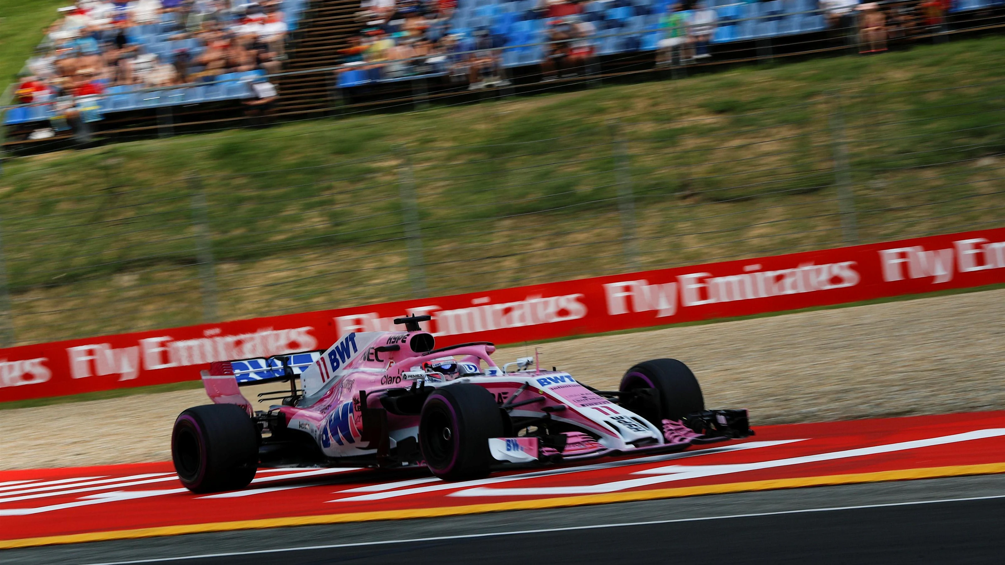 Sergio Perez (MEX) Force India VJM11 at Formula One World Championship, Rd12, Hungarian Grand Prix,