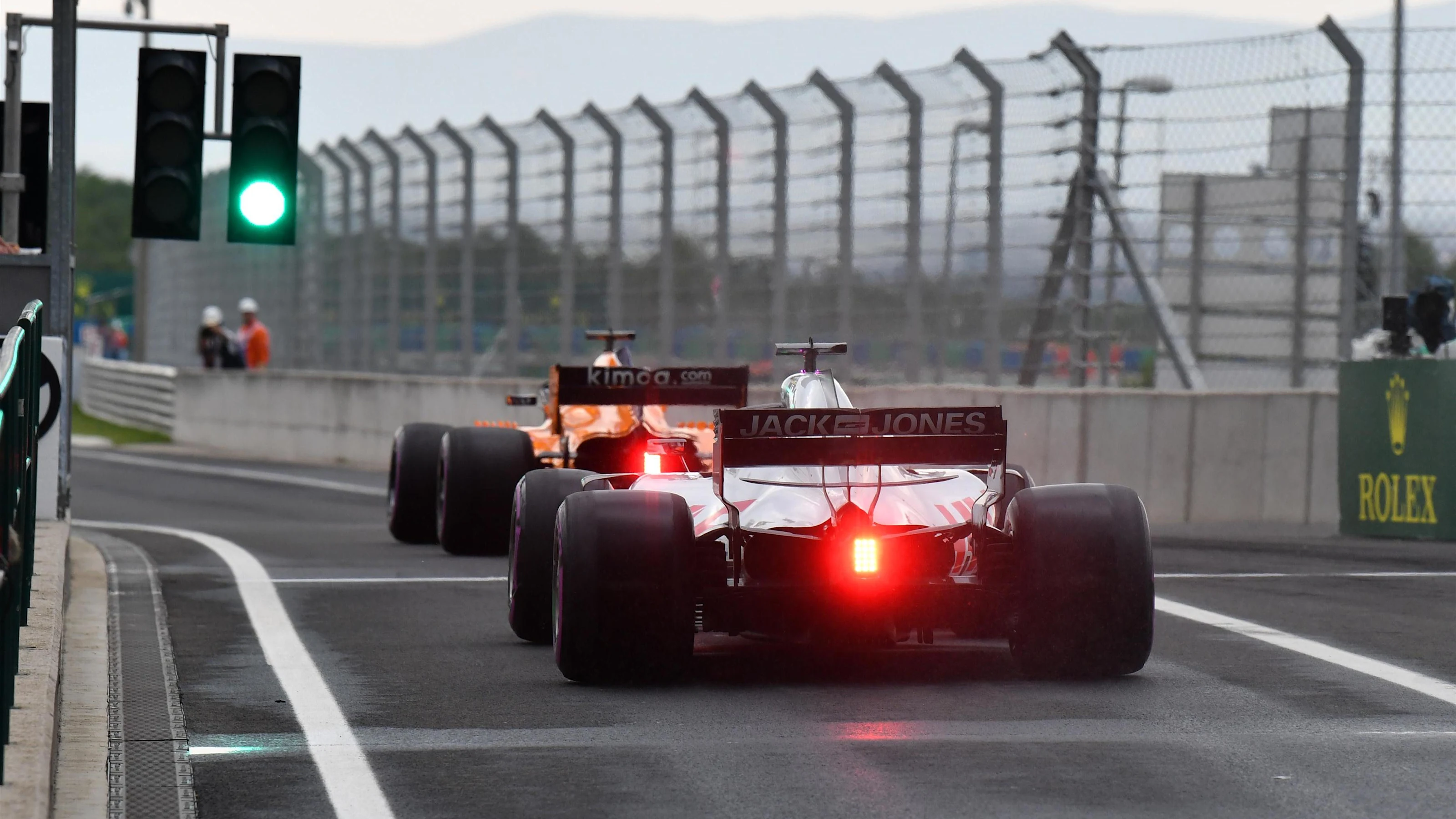 Romain Grosjean (FRA) Haas VF-18 at Formula One World Championship, Rd12, Hungarian Grand Prix,