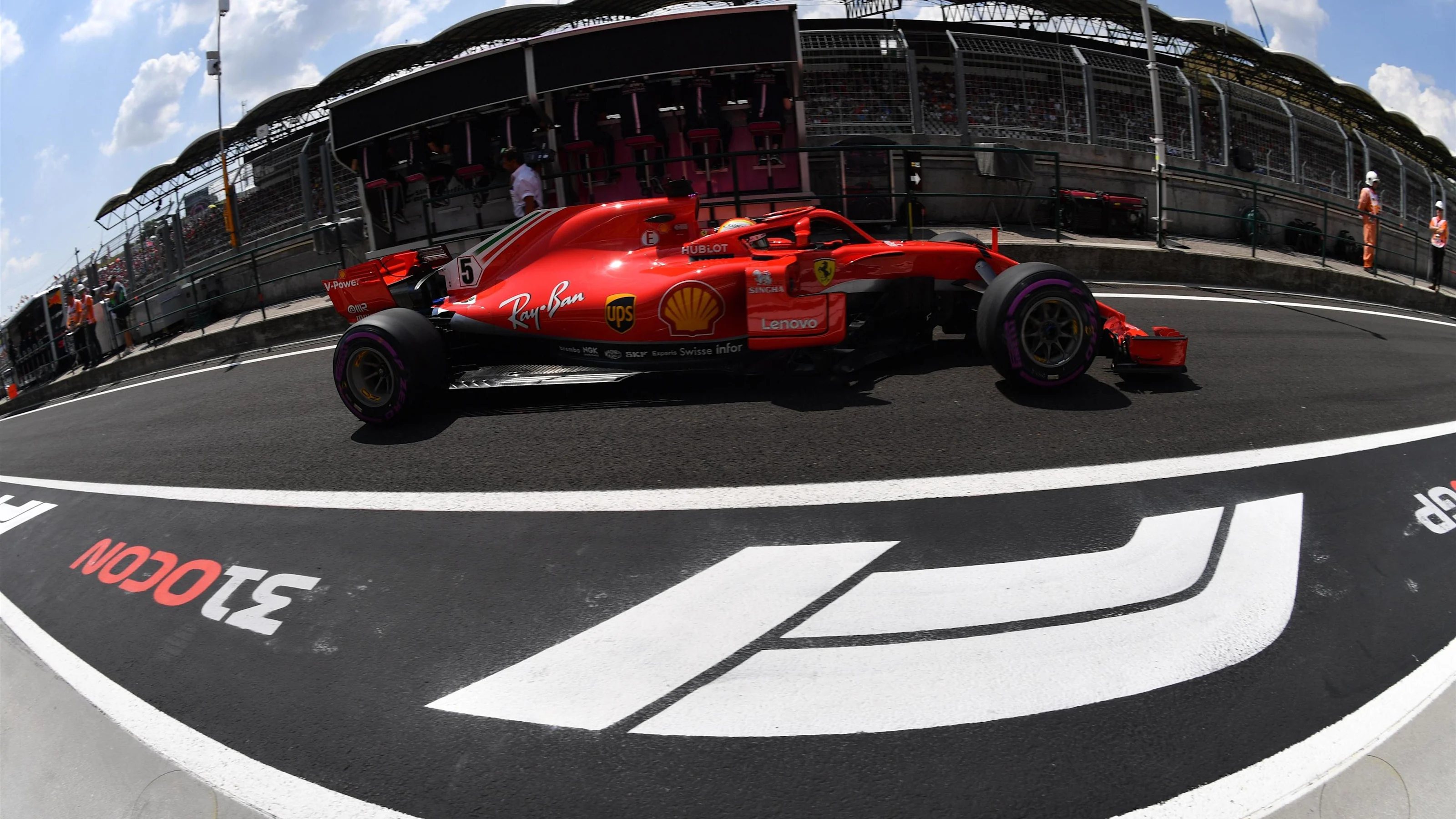 Sebastian Vettel (GER) Ferrari SF-71H at Formula One World Championship, Rd12, Hungarian Grand