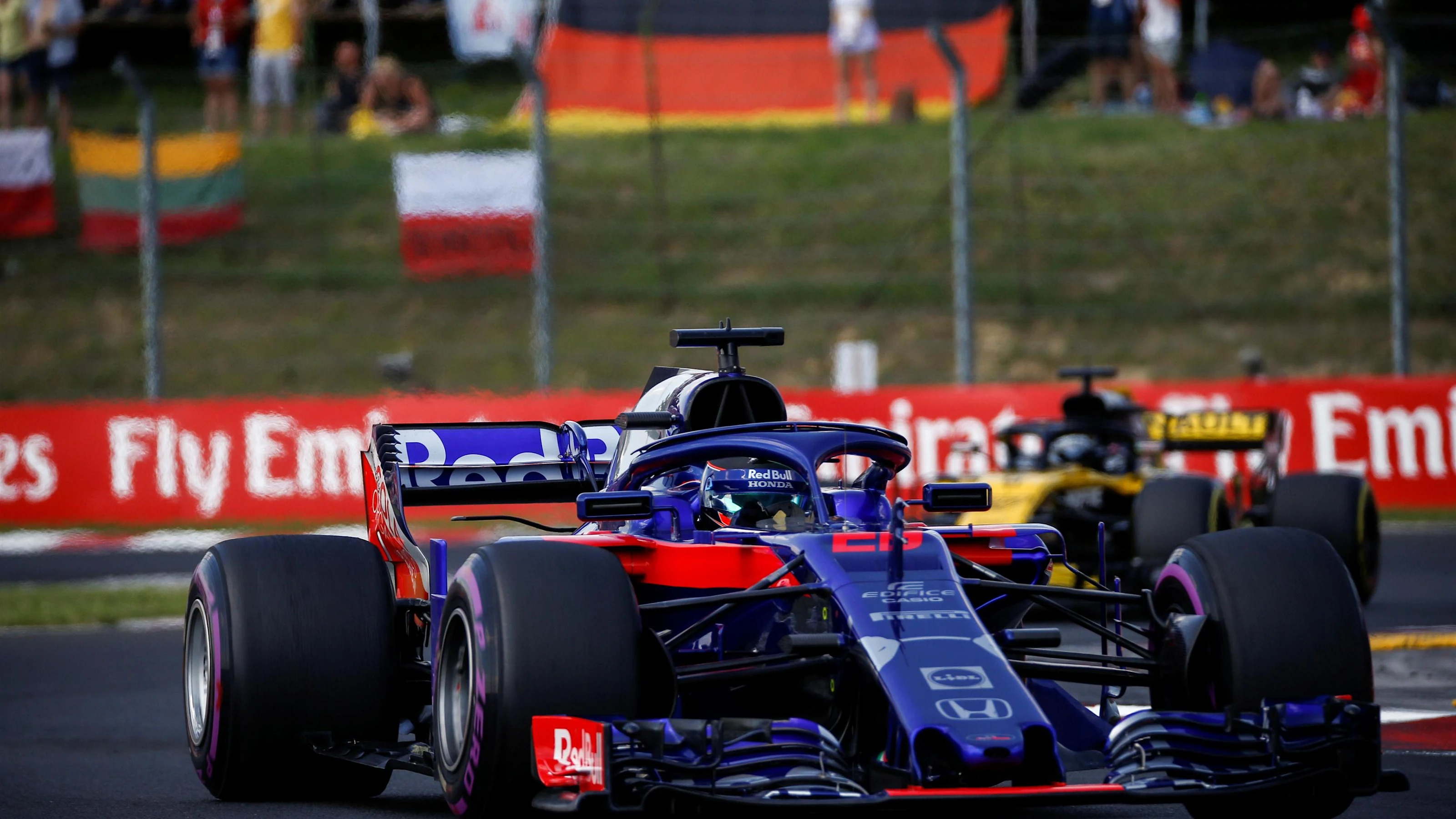 Brendon Hartley (NZL) Scuderia Toro Rosso STR13 at Formula One World Championship, Rd12, Hungarian
