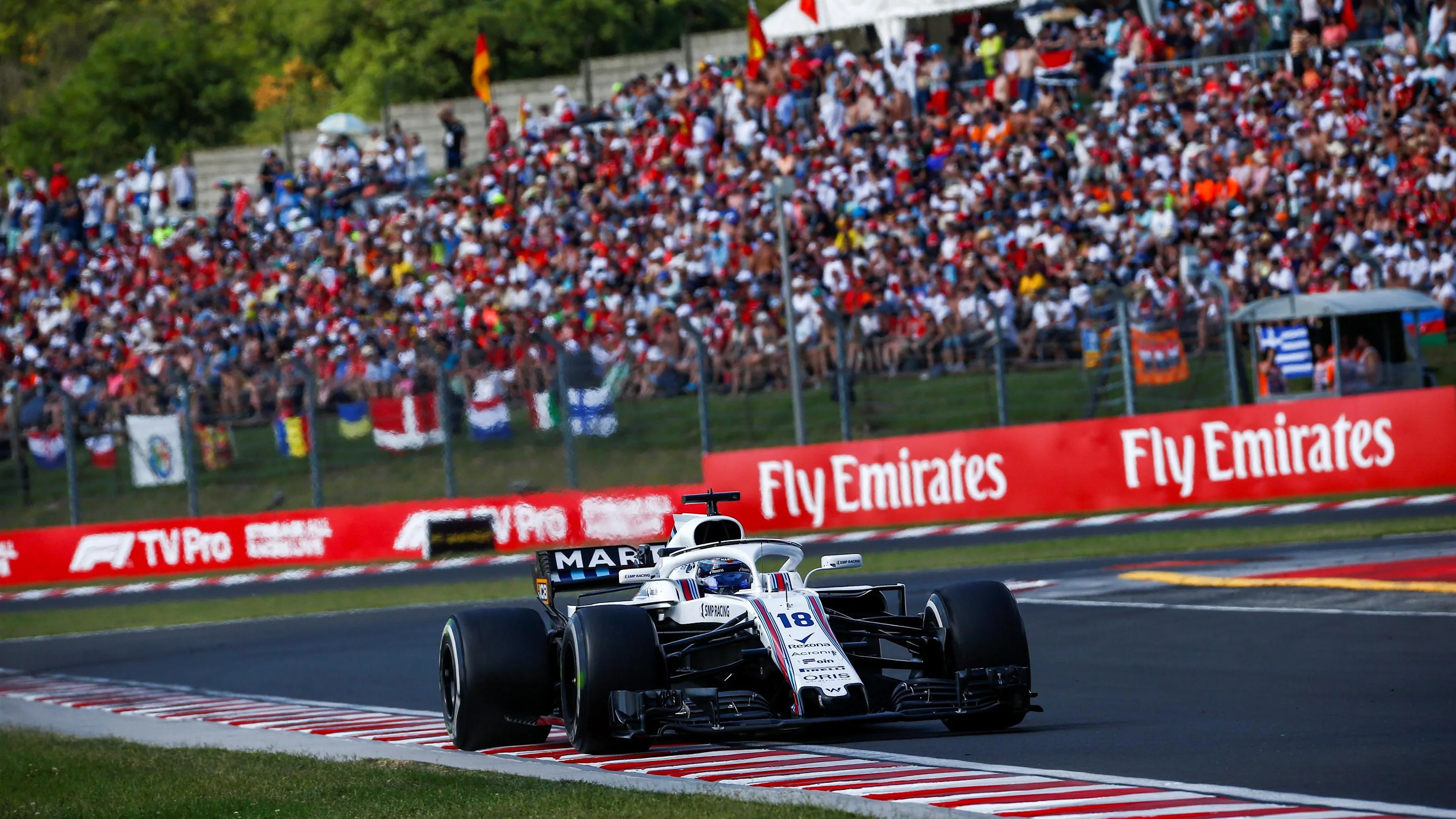 Lance Stroll (CDN) Williams FW41 at Formula One World Championship, Rd12, Hungarian Grand Prix,