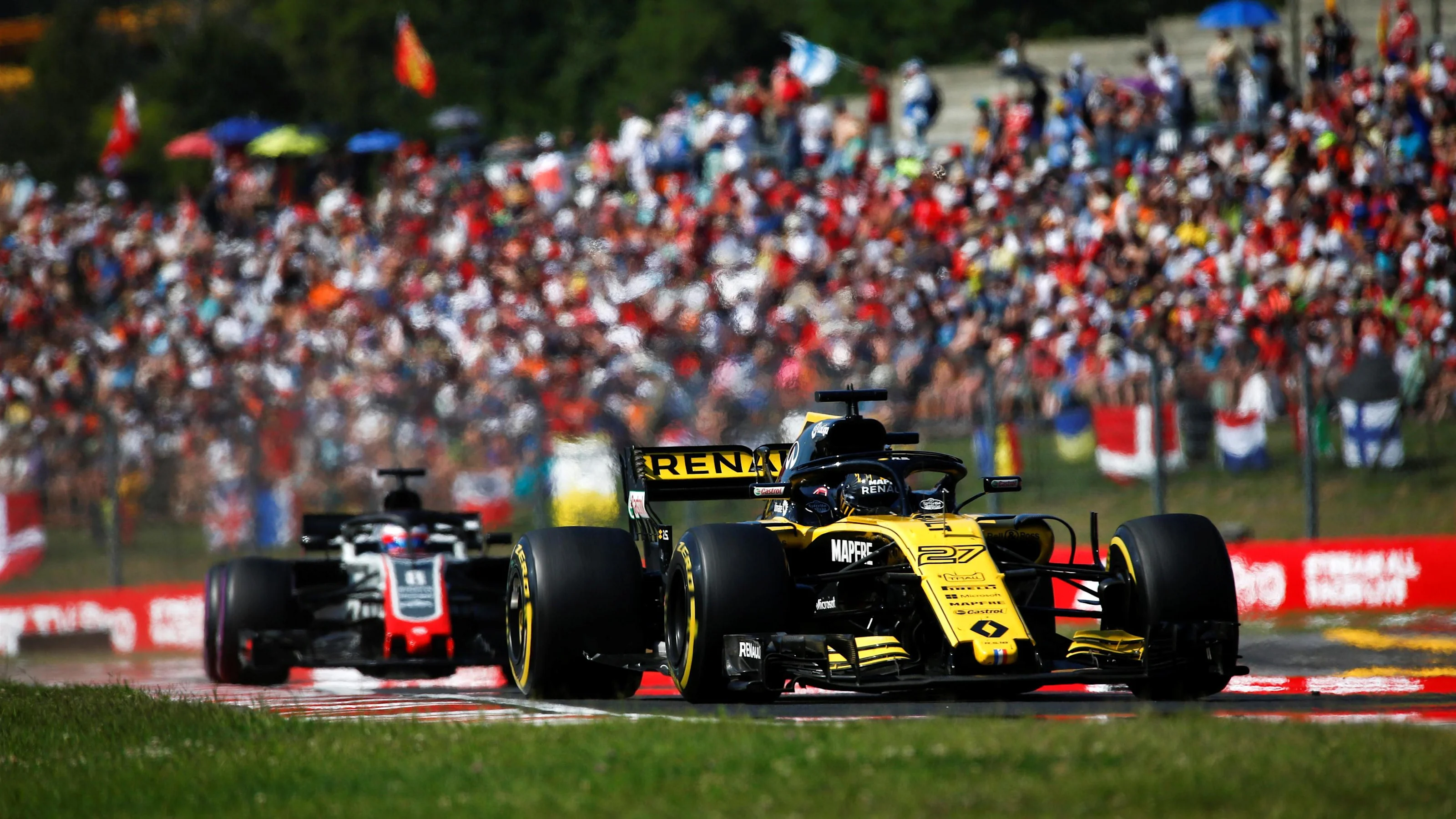 Nico Hulkenberg (GER) Renault Sport F1 Team RS18 at Formula One World Championship, Rd12, Hungarian
