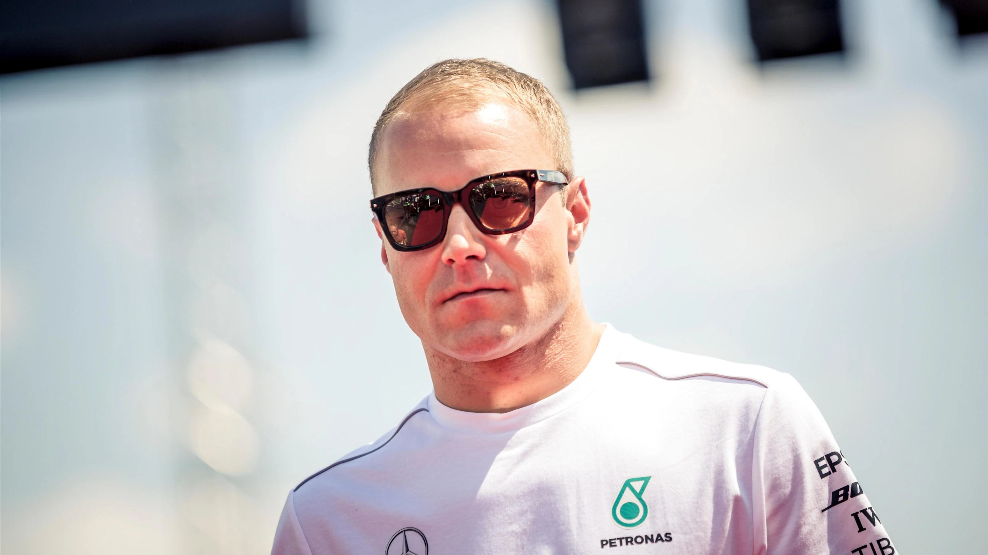 Valtteri Bottas (FIN) Mercedes-AMG F1 on the drivers parade at Formula One World Championship,