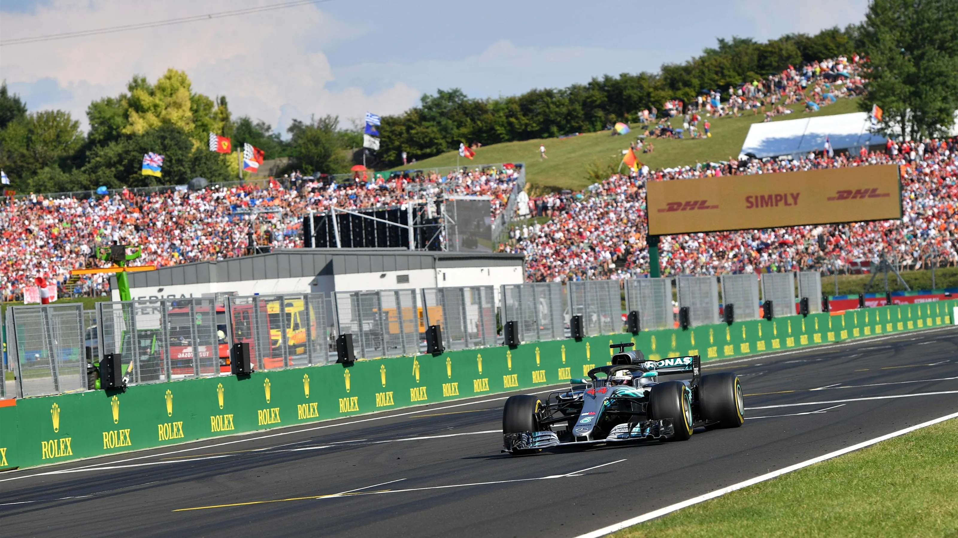 Lewis Hamilton (GBR) Mercedes-AMG F1 W09 EQ Power+ at Formula One World Championship, Rd12,