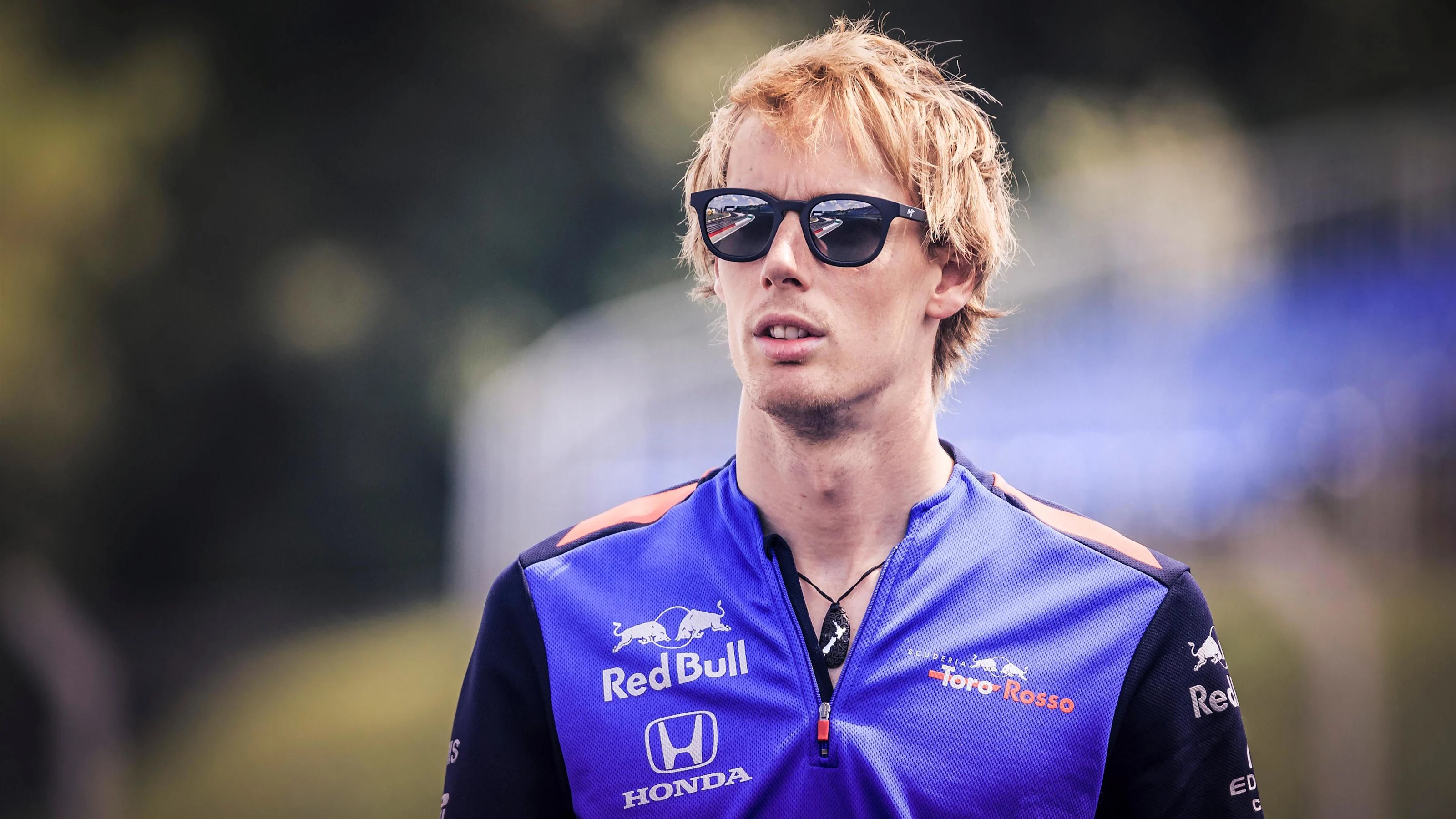 Brendon Hartley (NZL) Scuderia Toro Rosso walks the track at Formula One World Championship, Rd12,