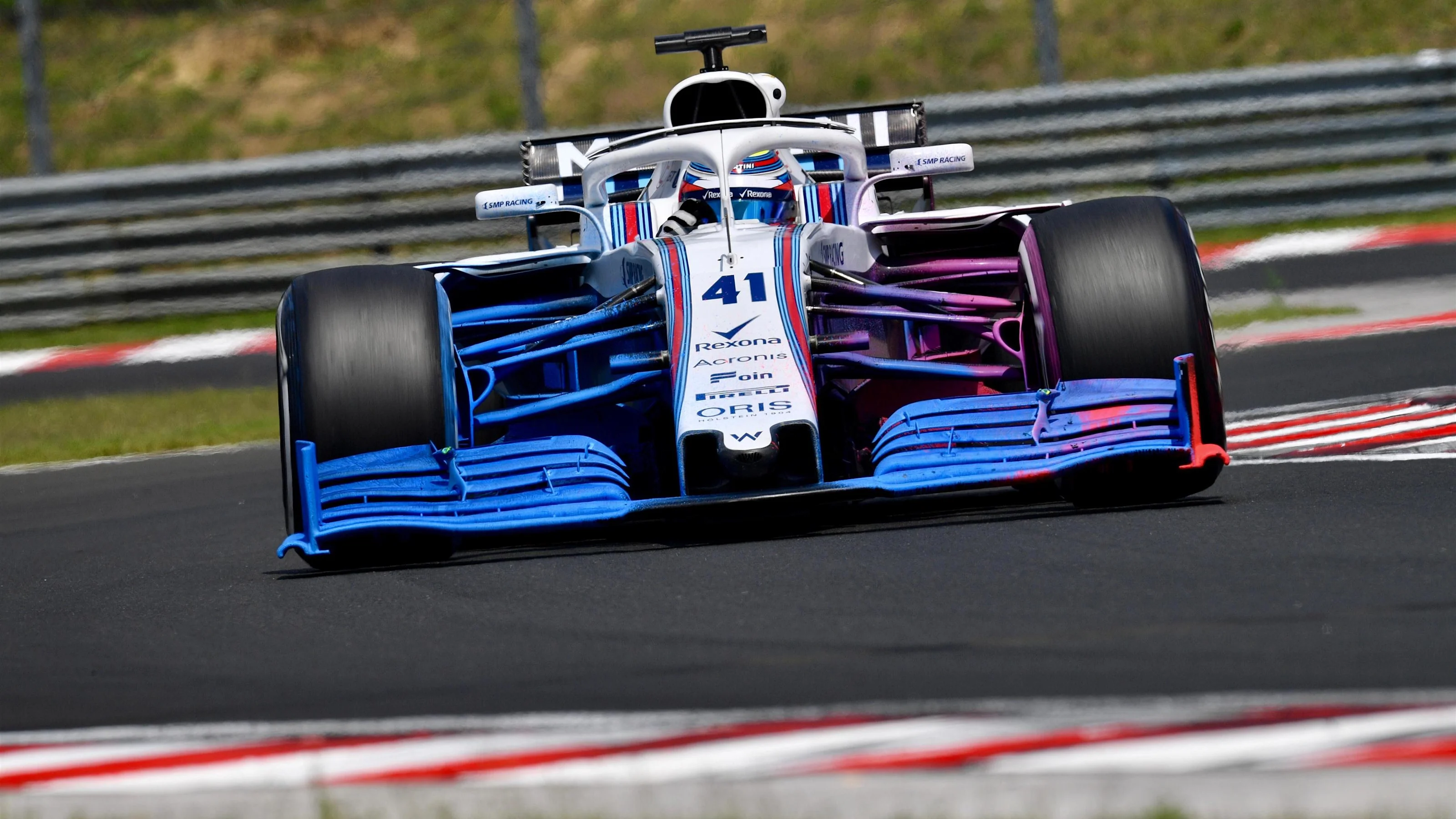Oliver Rowland (GBR) Williams FW41 at Formula One Testing, Day One, Hungaroring, Hungary, Tuesday