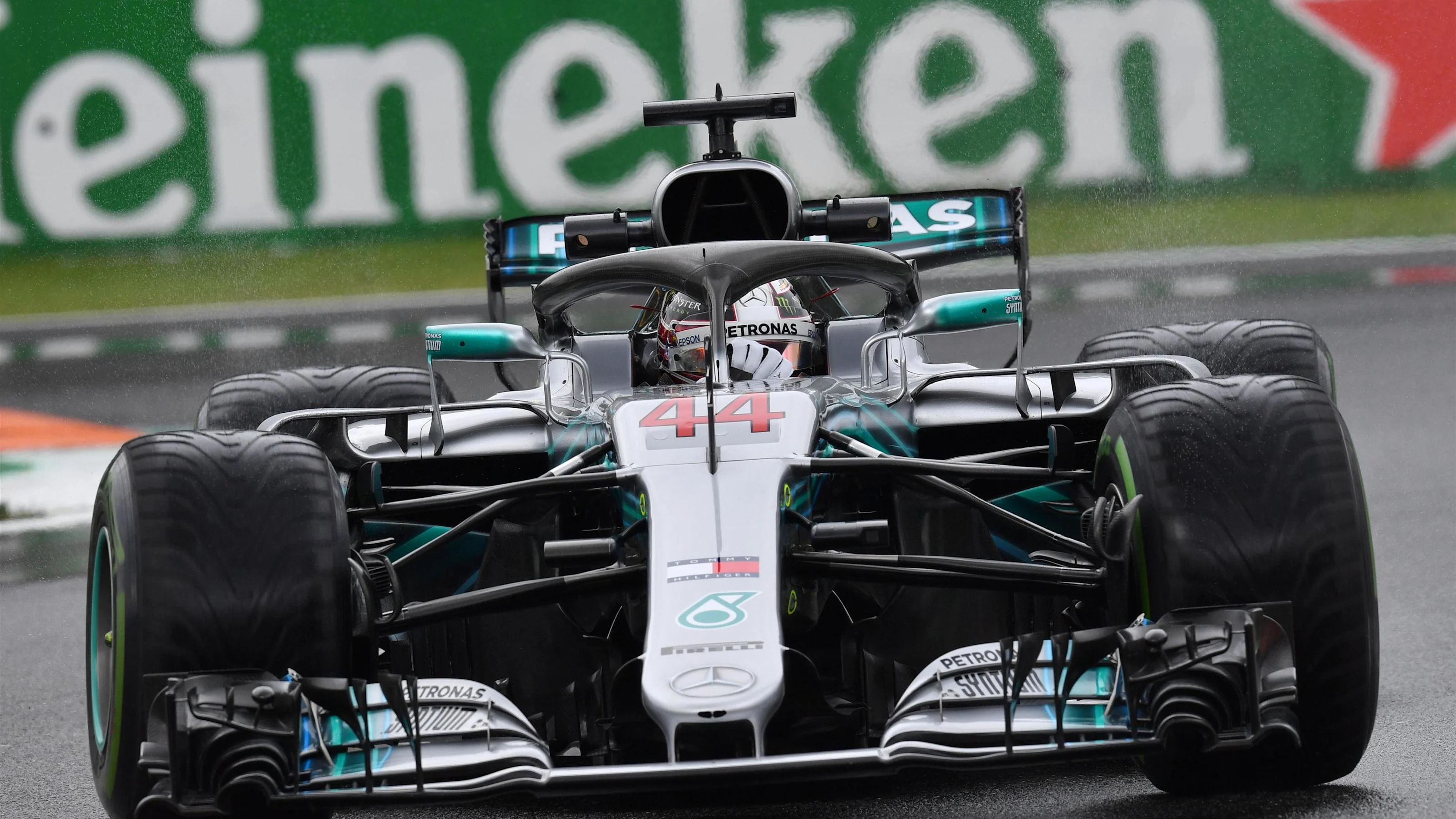 Lewis Hamilton, Mercedes AMG F1 W09 at Formula One World Championship, Rd14, Italian Grand Prix,