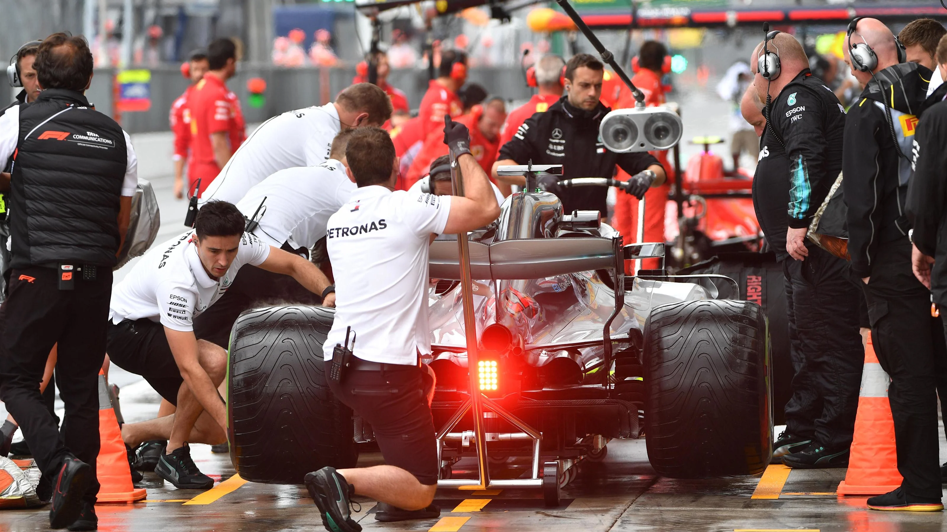Lewis Hamilton, Mercedes AMG F1 W09 at Formula One World Championship, Rd14, Italian Grand Prix,