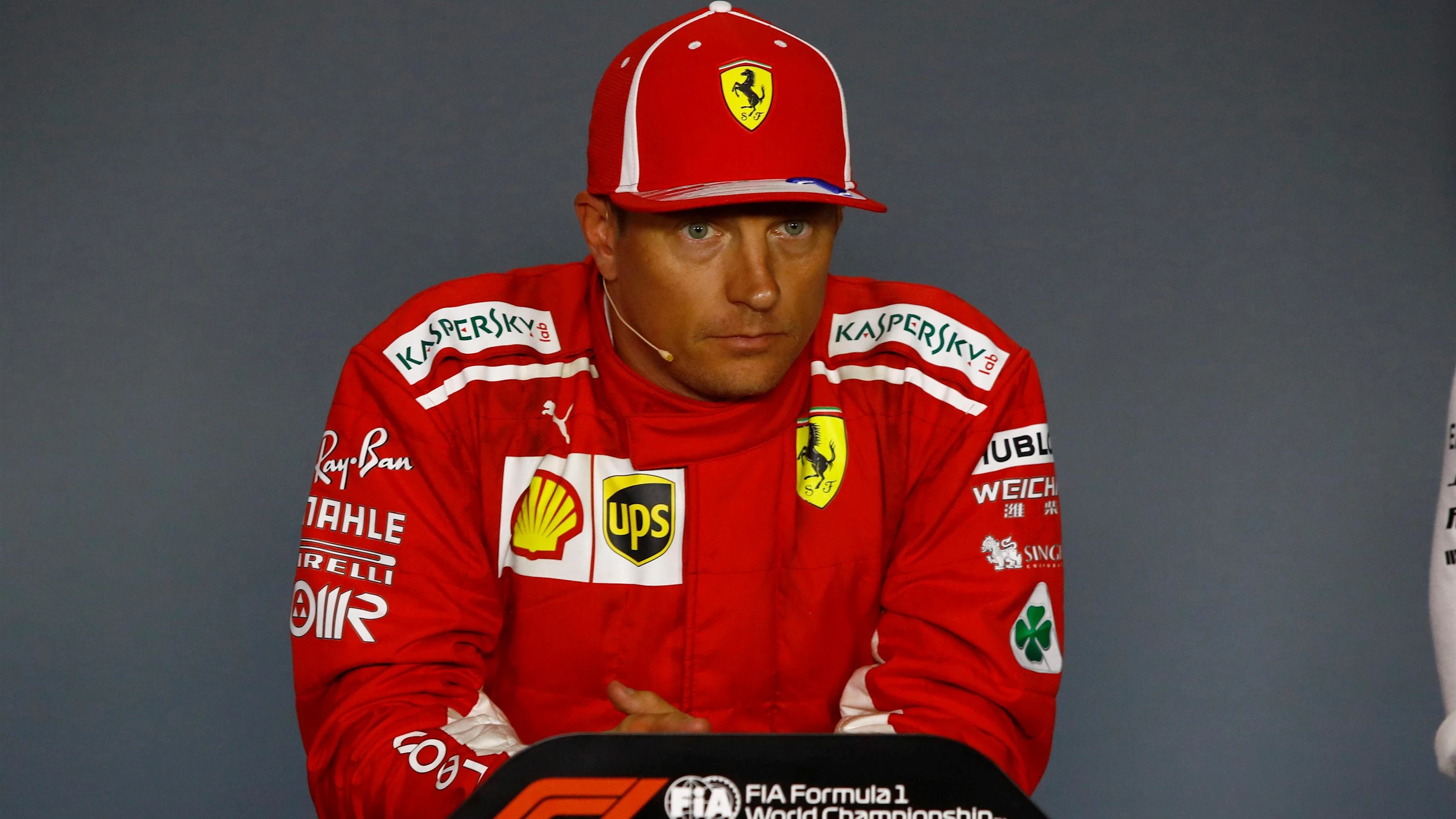 Kimi Raikkonen, Ferrari in press conferenceat Formula One World Championship, Rd14, Italian Grand