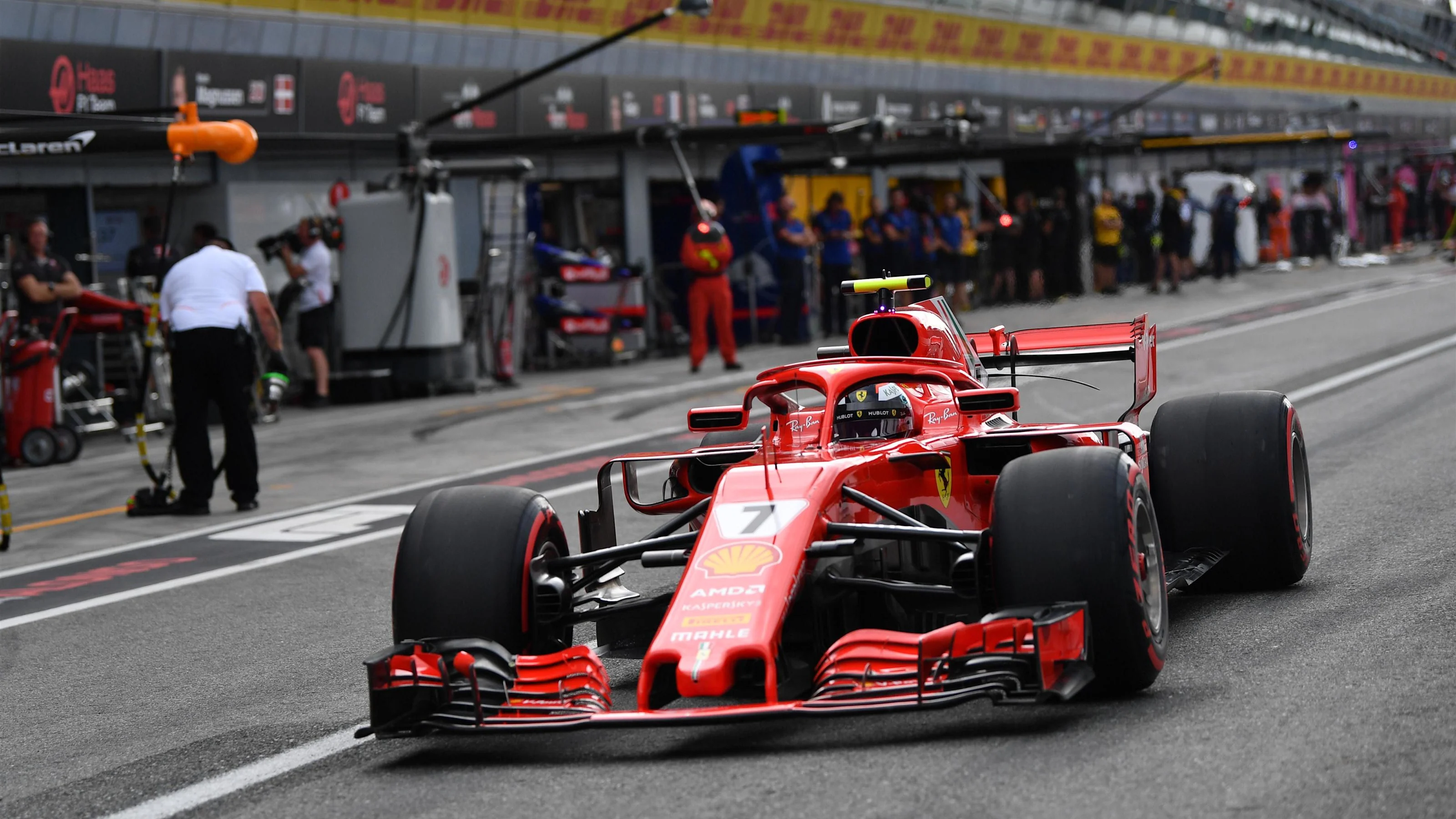 Kimi Raikkonen, Ferrari SF71H at Formula One World Championship, Rd14, Italian Grand Prix,