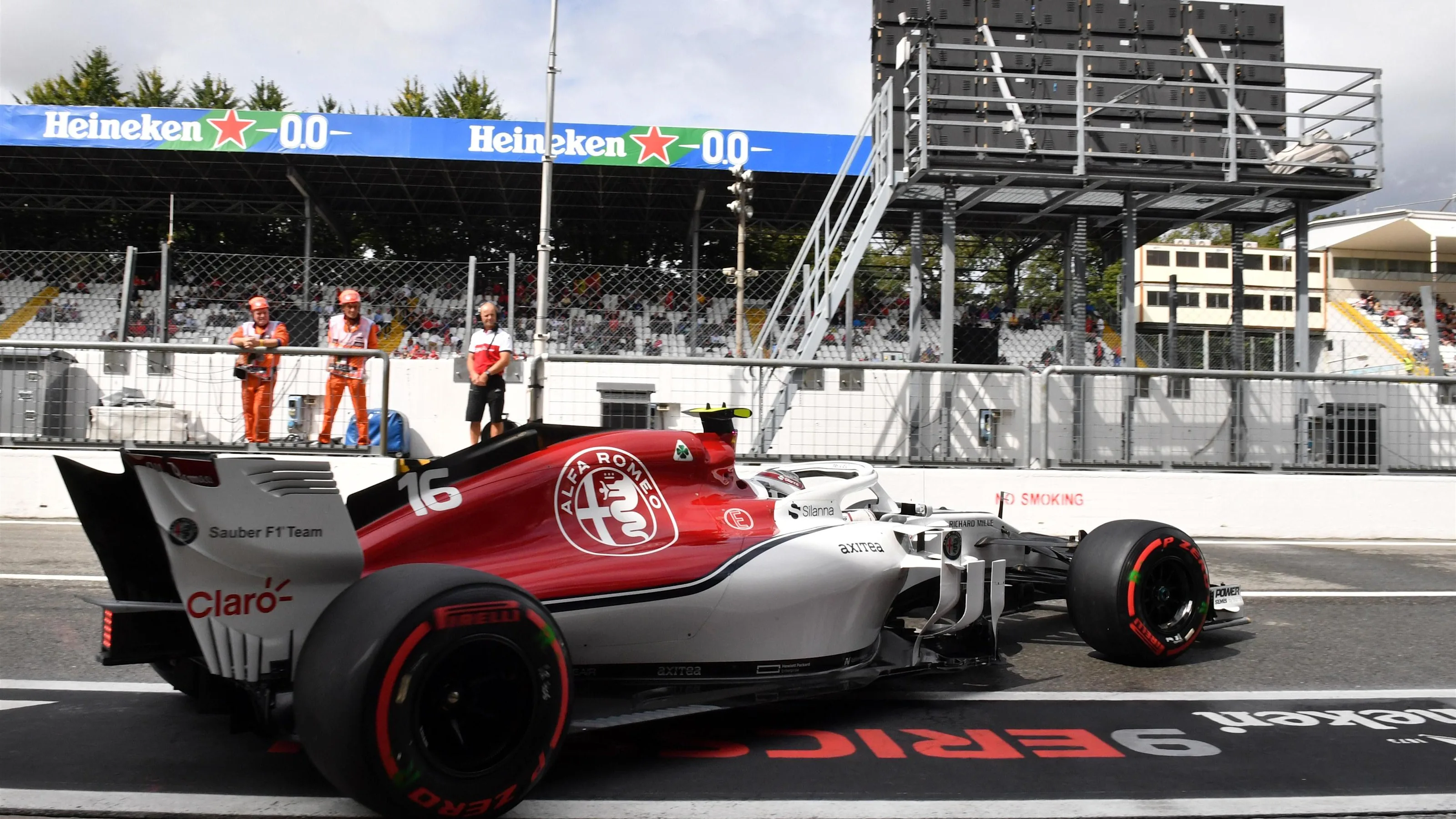 Charles Leclerc, Alfa Romeo Sauber C37 at Formula One World Championship, Rd14, Italian Grand Prix,