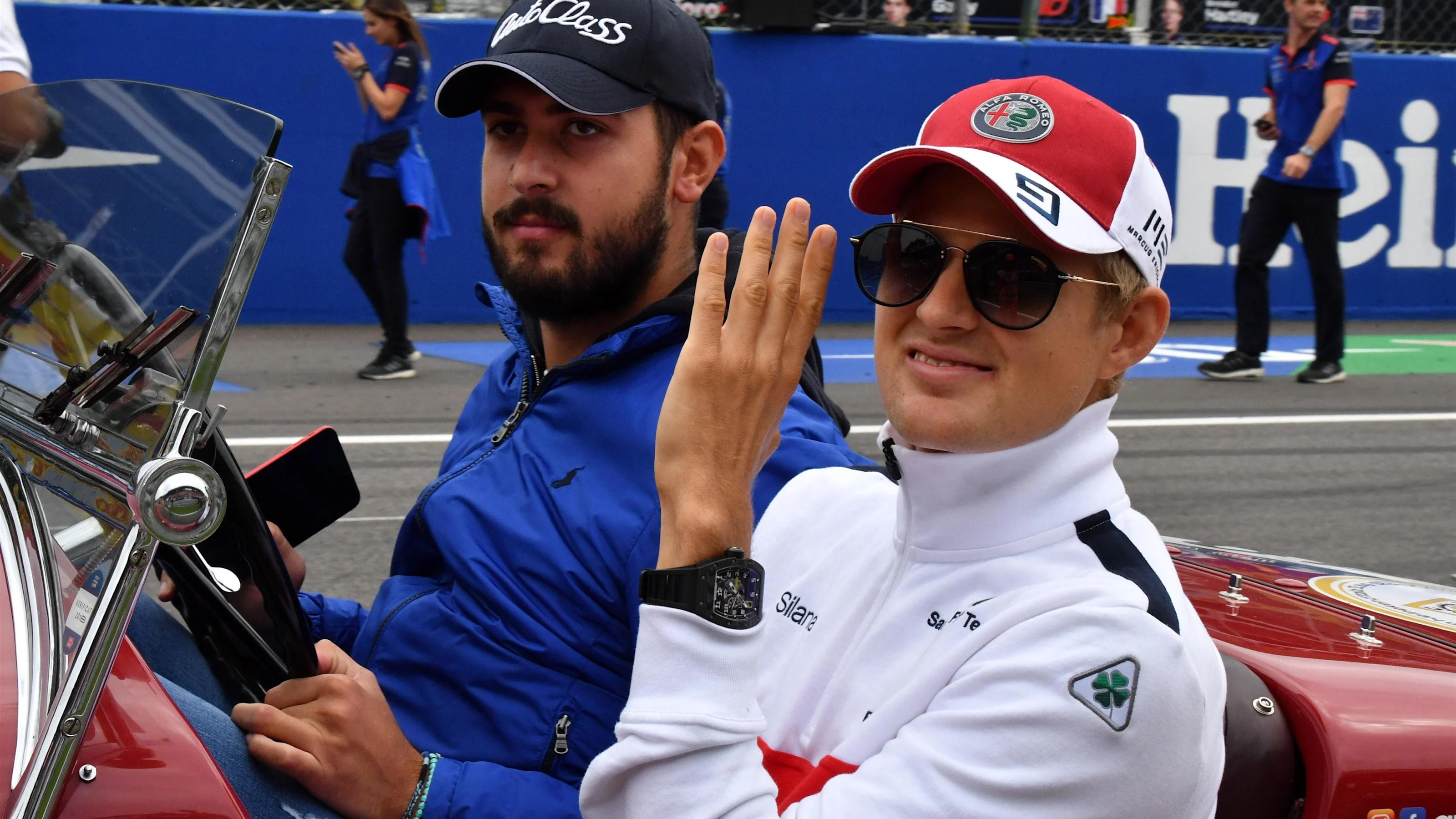 Marcus Ericsson, Alfa Romeo Sauber F1 Team on the drivers parade at Formula One World Championship,
