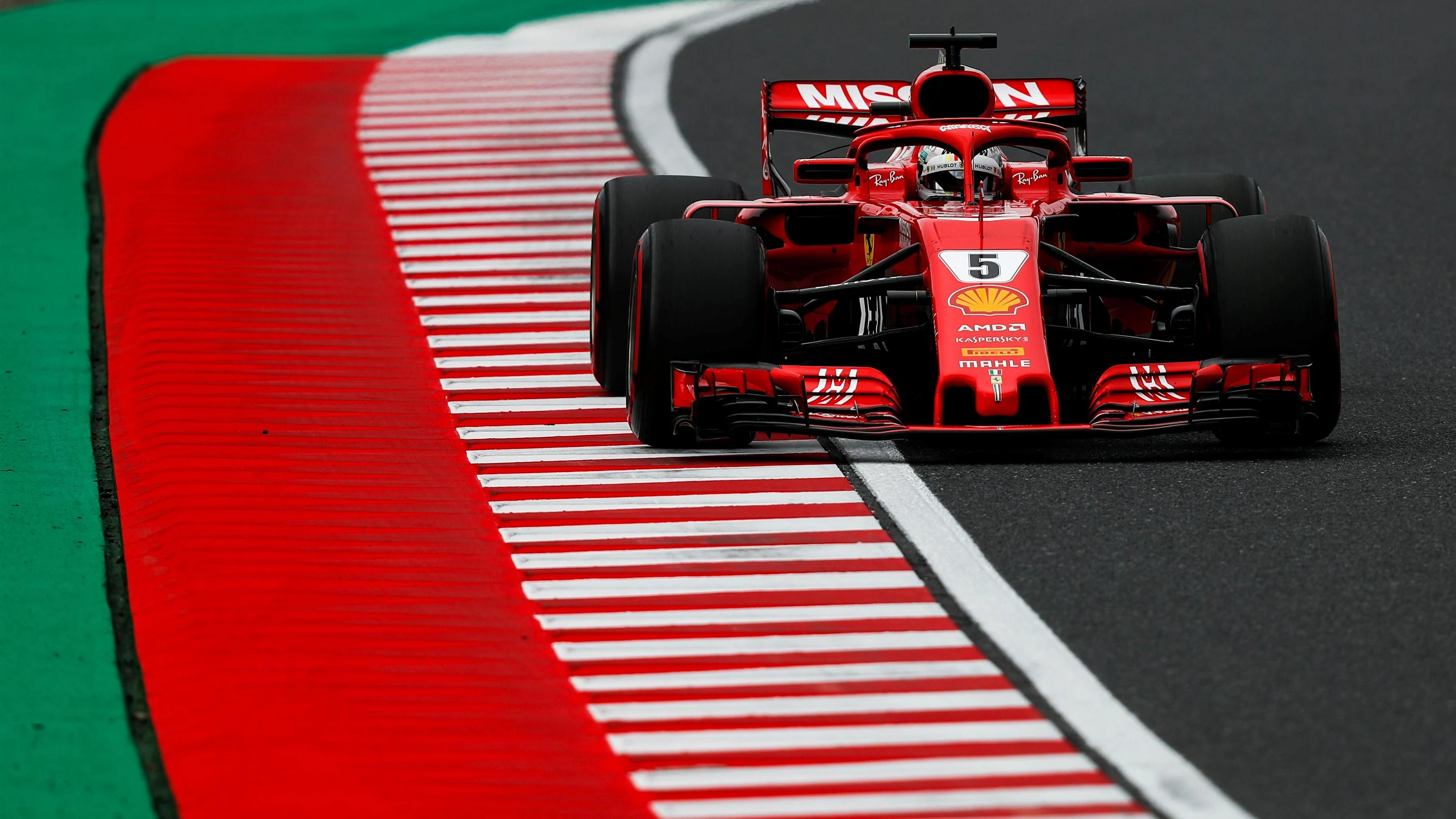 Sebastian Vettel, Ferrari SF71H at Formula One World Championship, Rd17, Japanese Grand Prix,