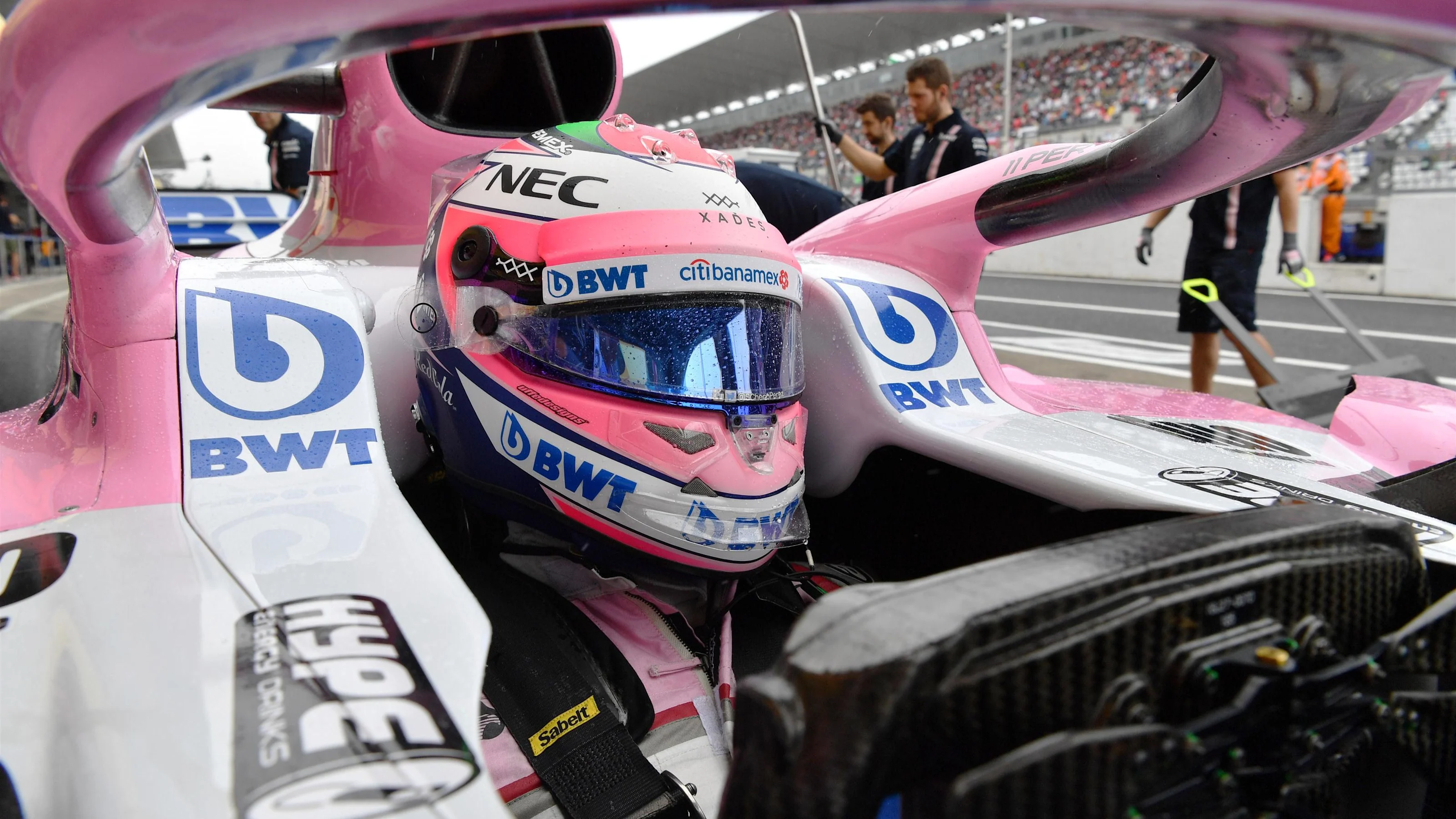 Sergio Perez, Racing Point Force India VJM11 at Formula One World Championship, Rd17, Japanese