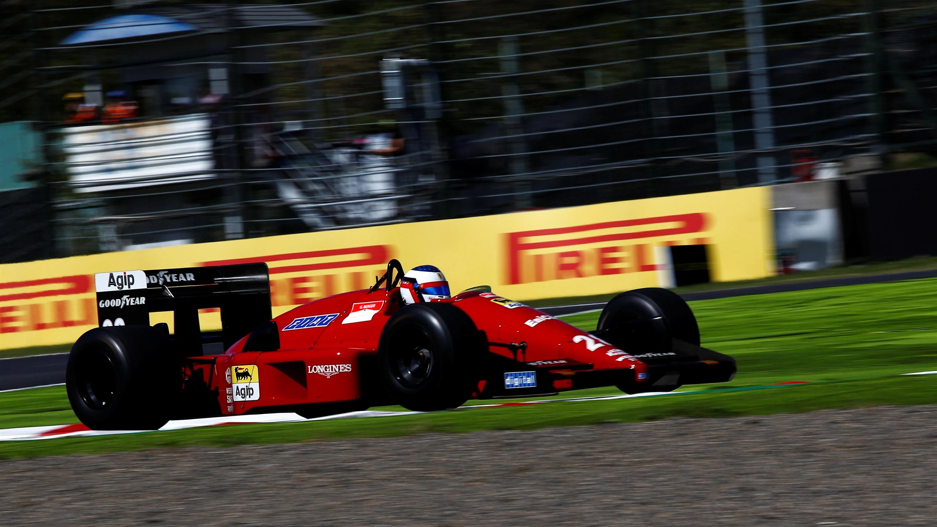 Jean Alesi, Ferrari F1/87/88C at Legends F1 30th Anniversary Lap Demonstration at Formula One World
